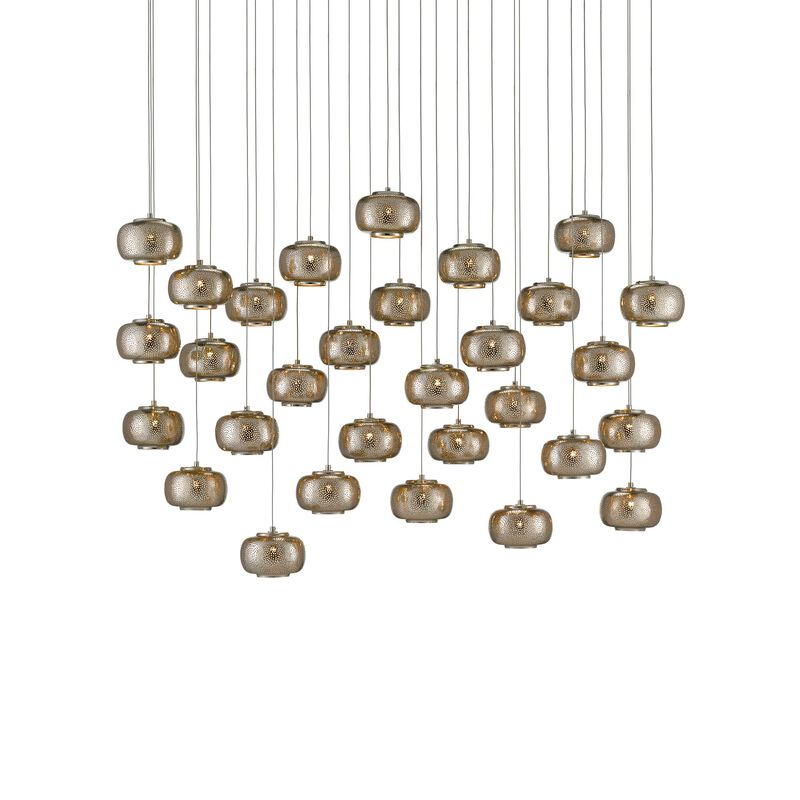 Pepper 54 Inch 30 Light LED Multi Light Pendant by Currey and Company - Clearance