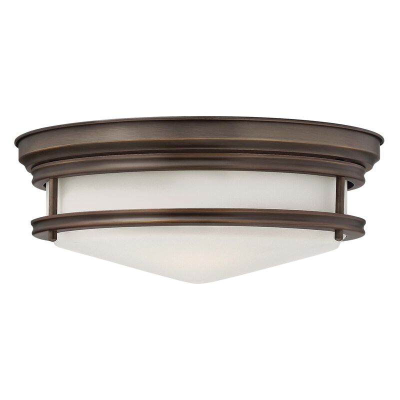 Hadley 14 Inch 3 Light Flush Mount by Hinkley