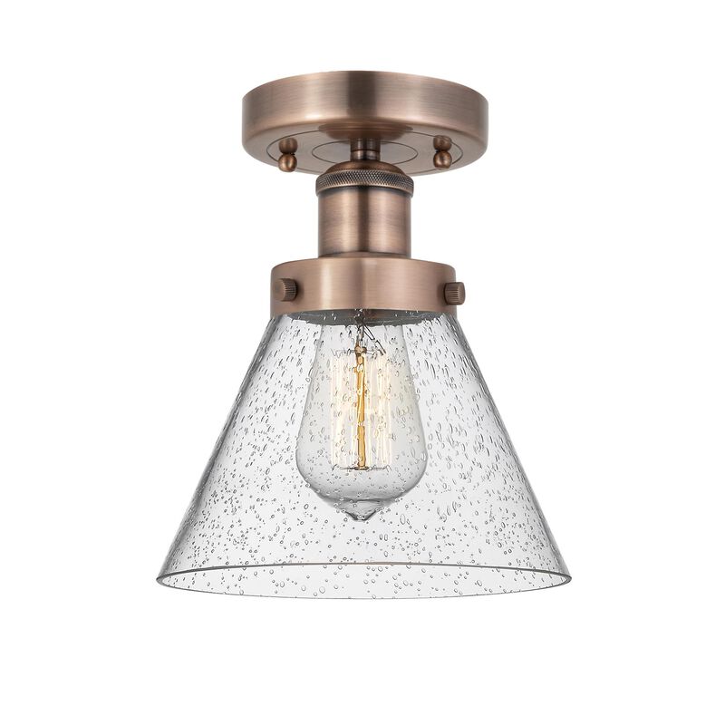 Bruno Marashlian Cone 7 Inch 1 Light Semi Flush Mount by Innovations Lighting