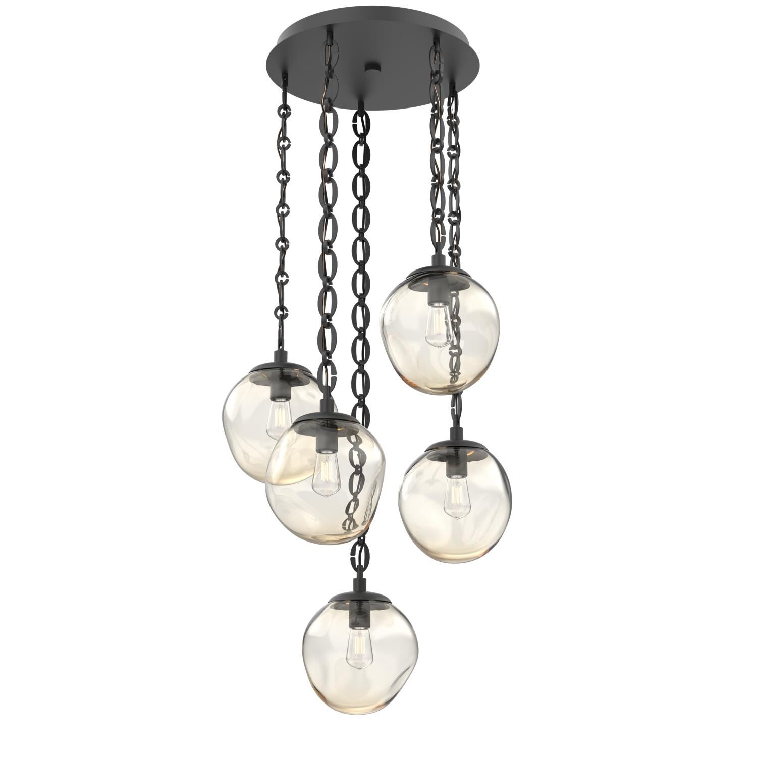Levi Wilson Aster Bulb 24 Inch Multi Light Pendant by Hammerton Studio