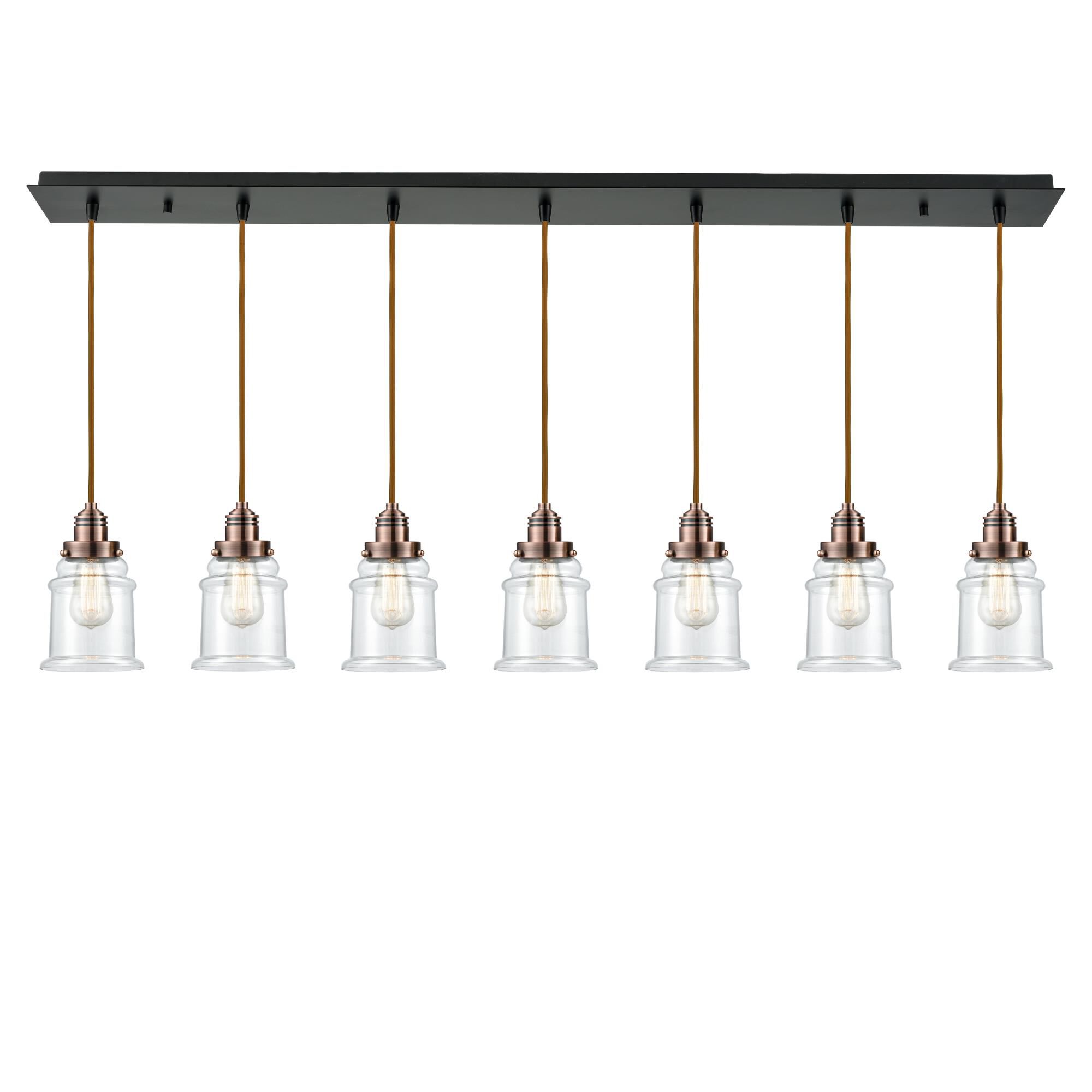 Bruno Marashlian Canton 48 Inch 7 Light Linear Suspension Light by Innovations Lighting