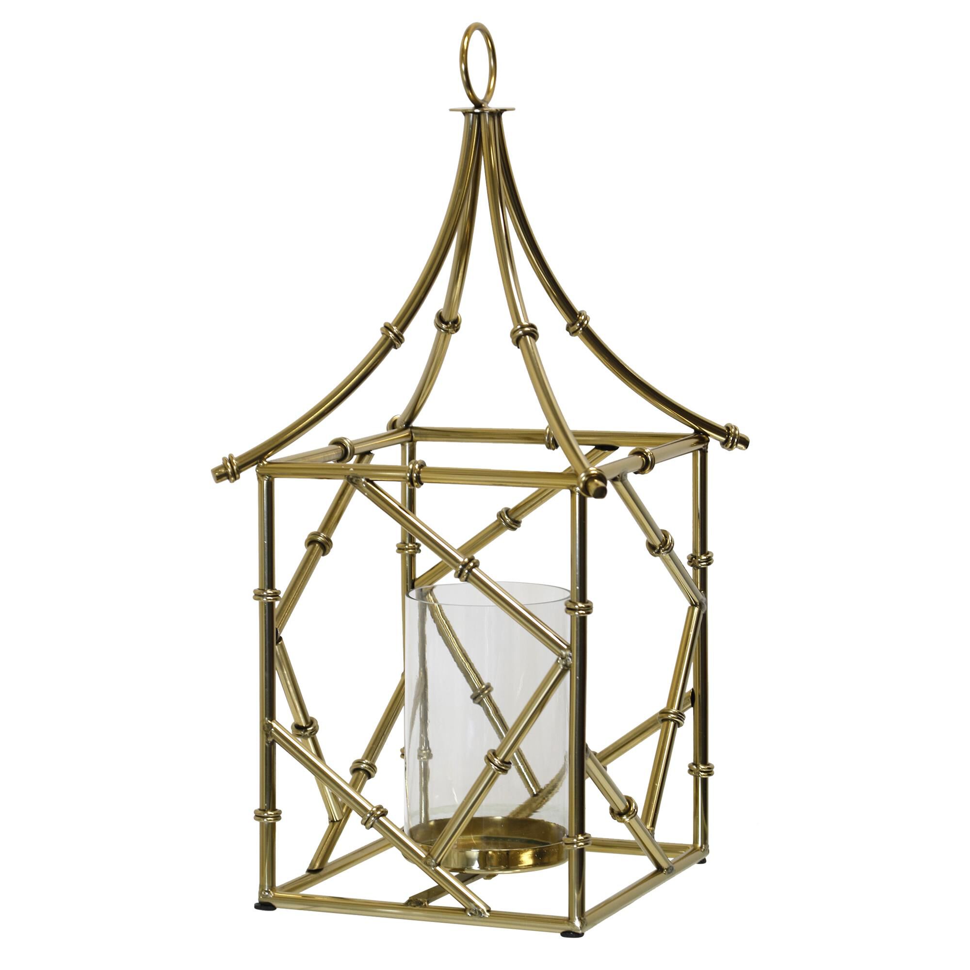 Gilded Pavilion Hurricane Candle Holder by Stylecraft