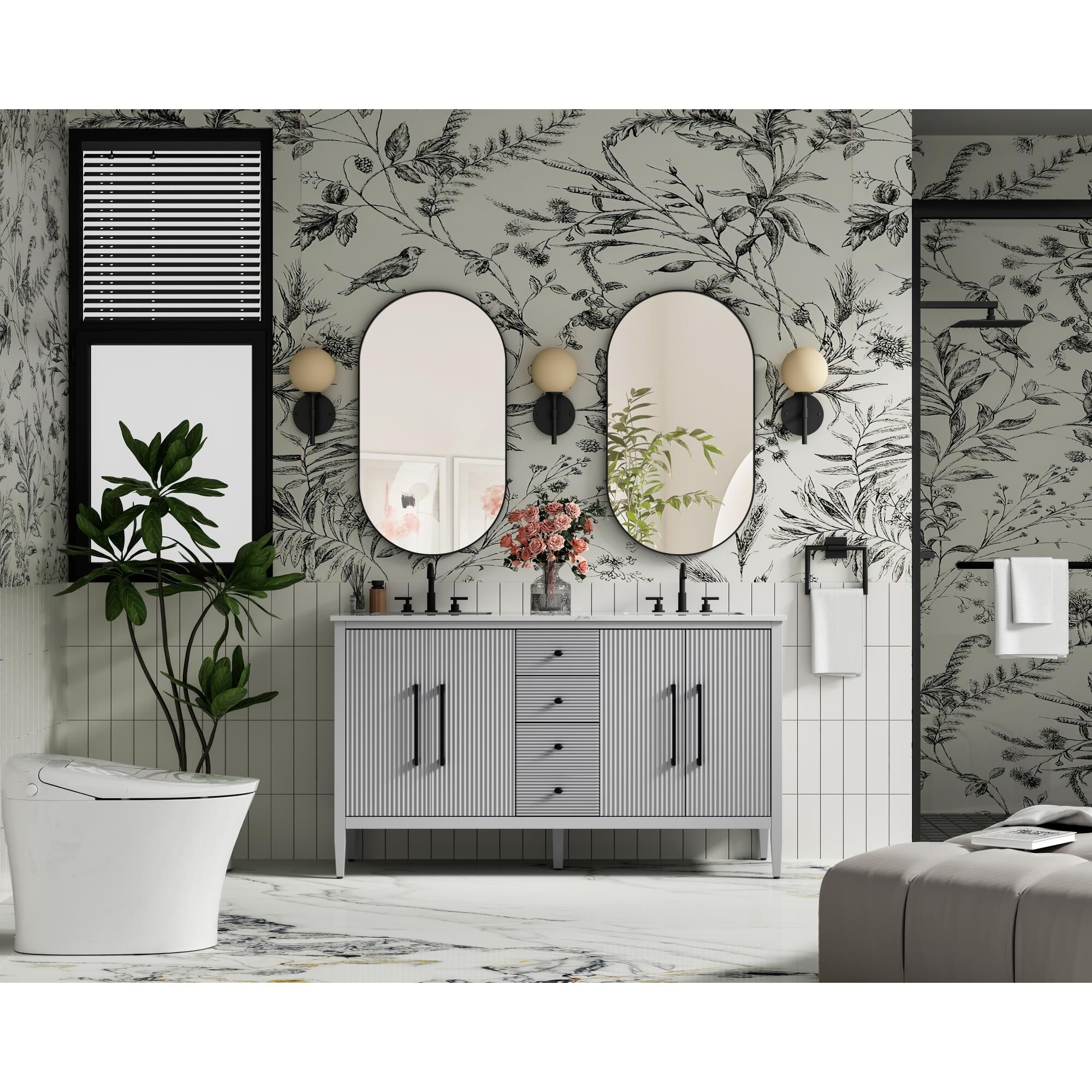 Blakely 60 Inch Bath Vanity by Elegant Dcor