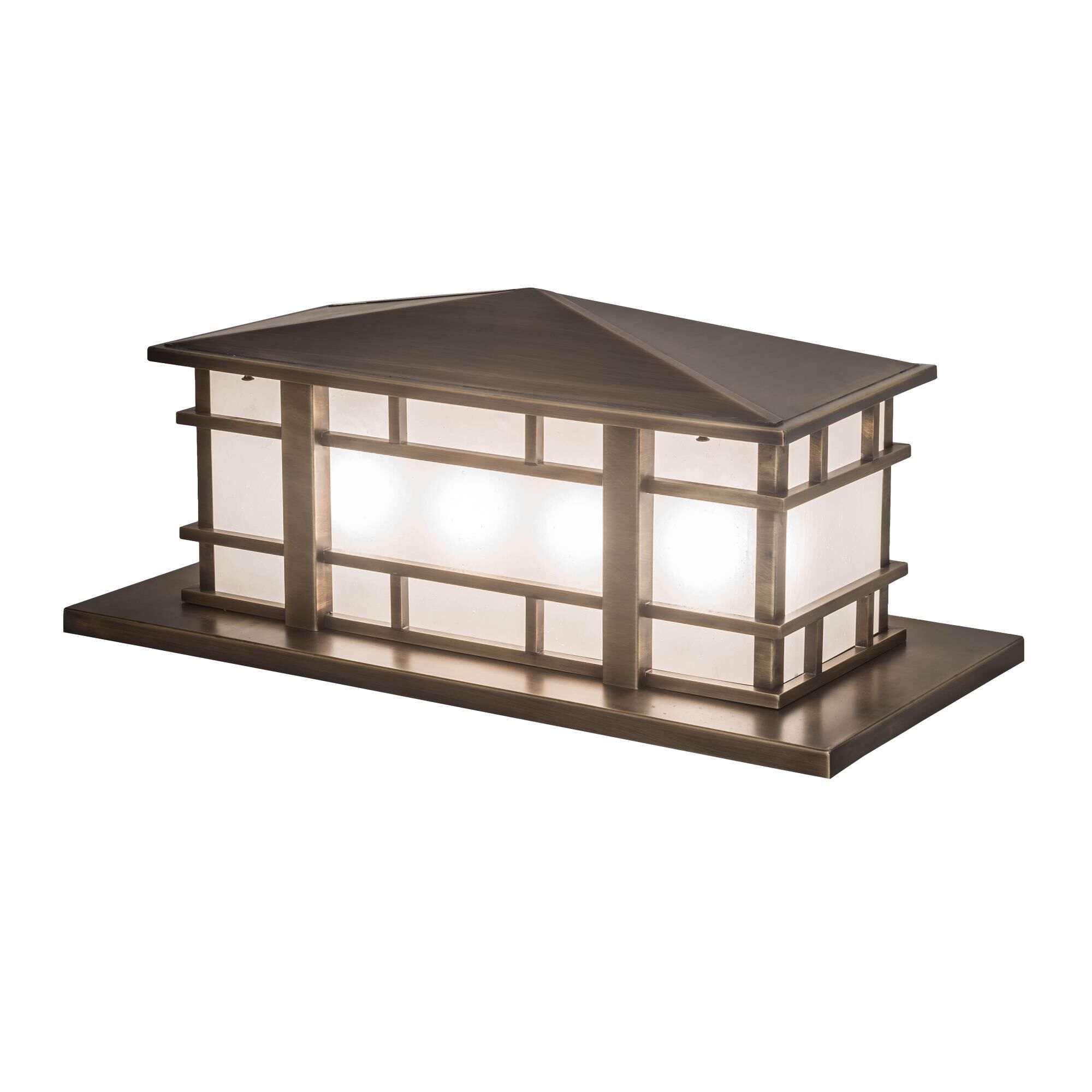 13 Inch Tall 4 Light Outdoor Pier Lamp by Meyda Lighting