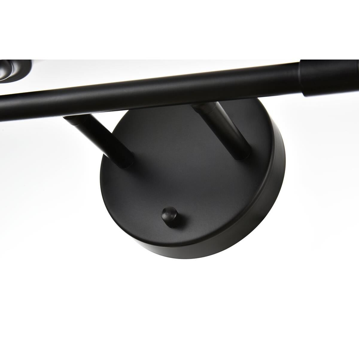 Shown in Black  finish and Frosted White glass