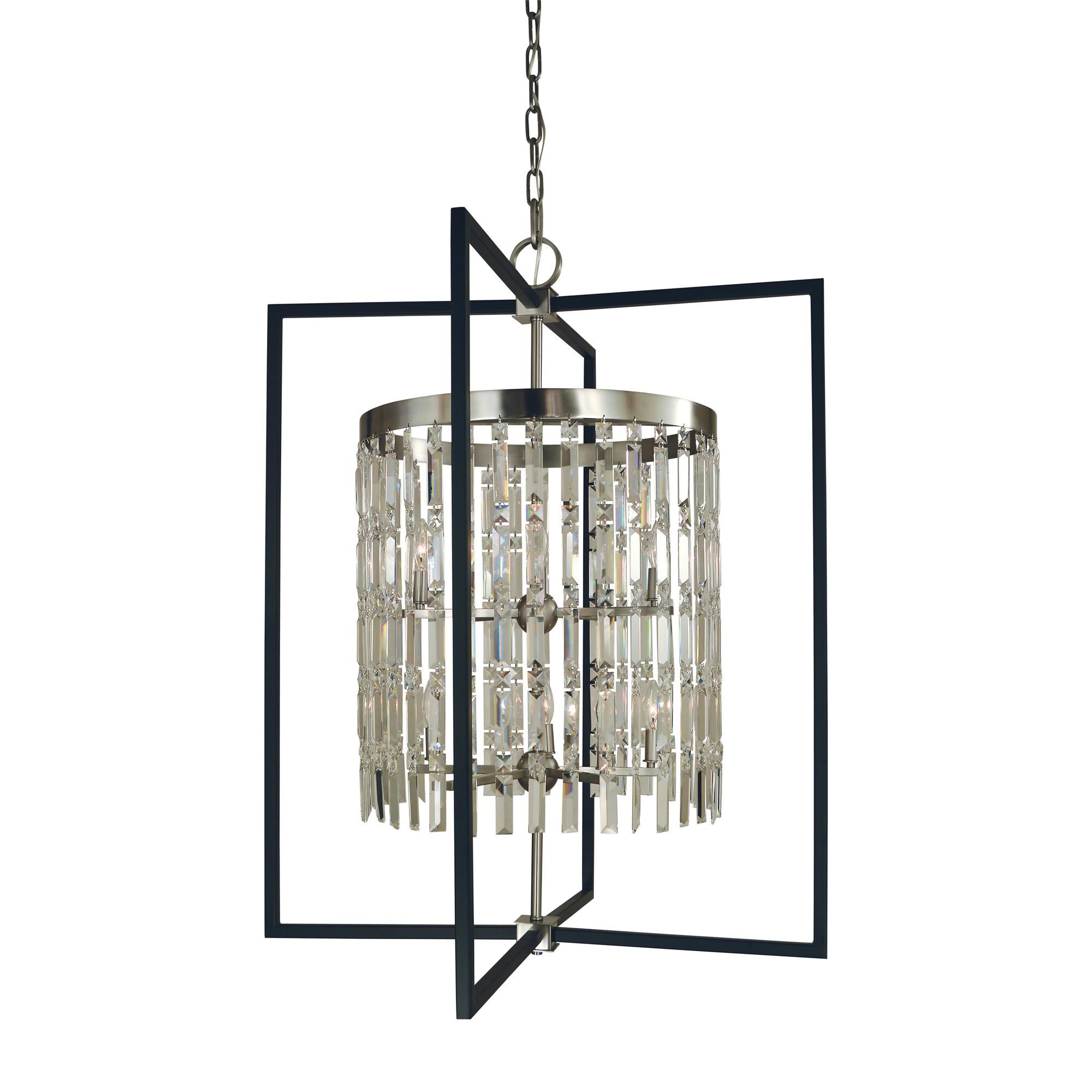 Shown in Brushed Nickel-Matte Black finish