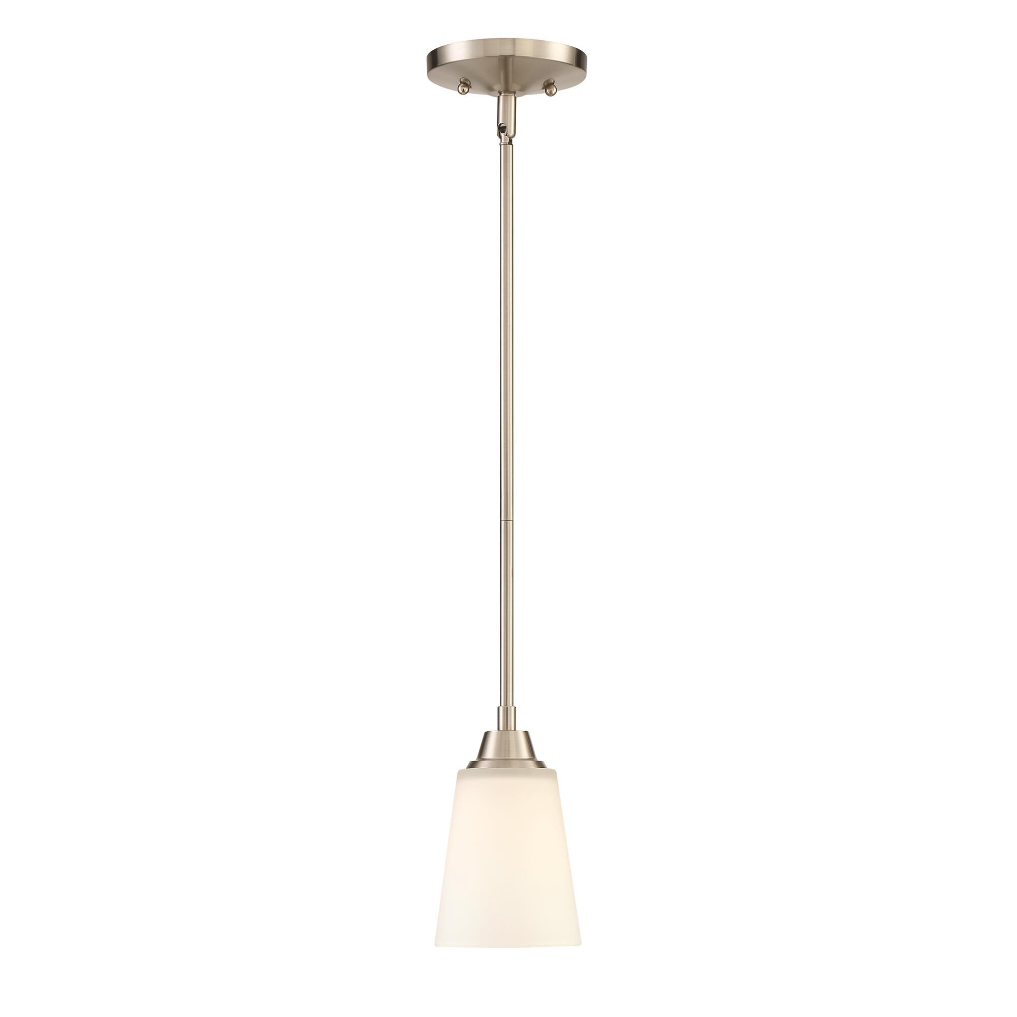Shown in Brushed Polished Nickel finish and Yes glass and Yes shade