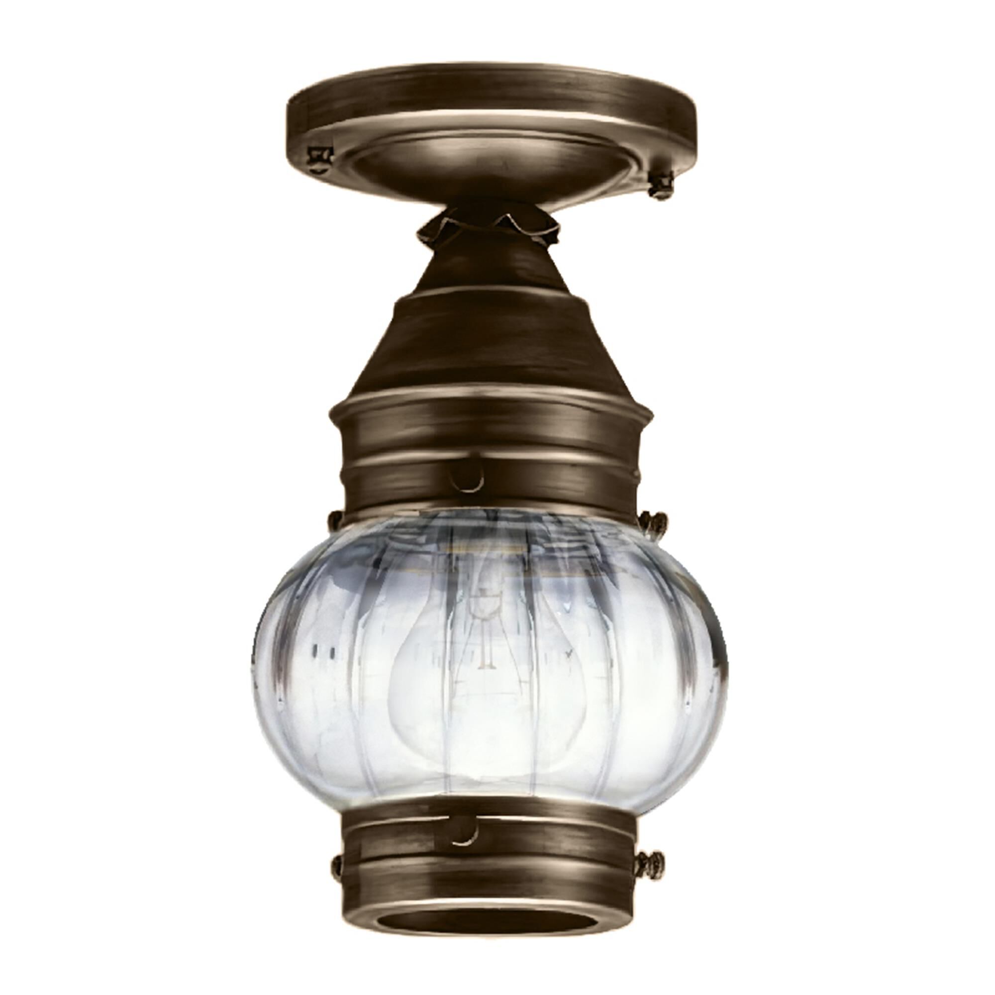 Onion 6 Inch Outdoor Flush Mount,