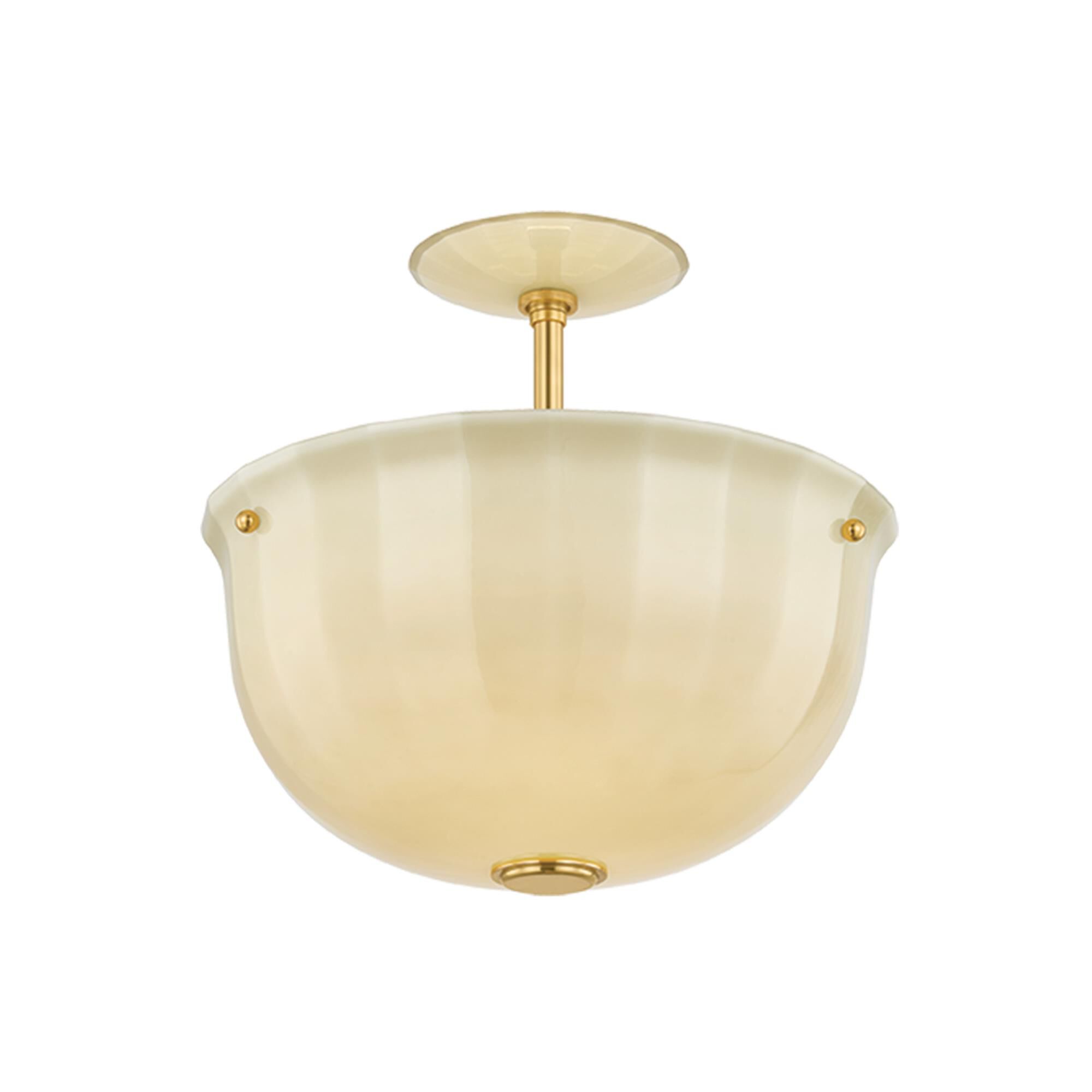 Shown in Aged Brass finish and Etched with Optic glass
