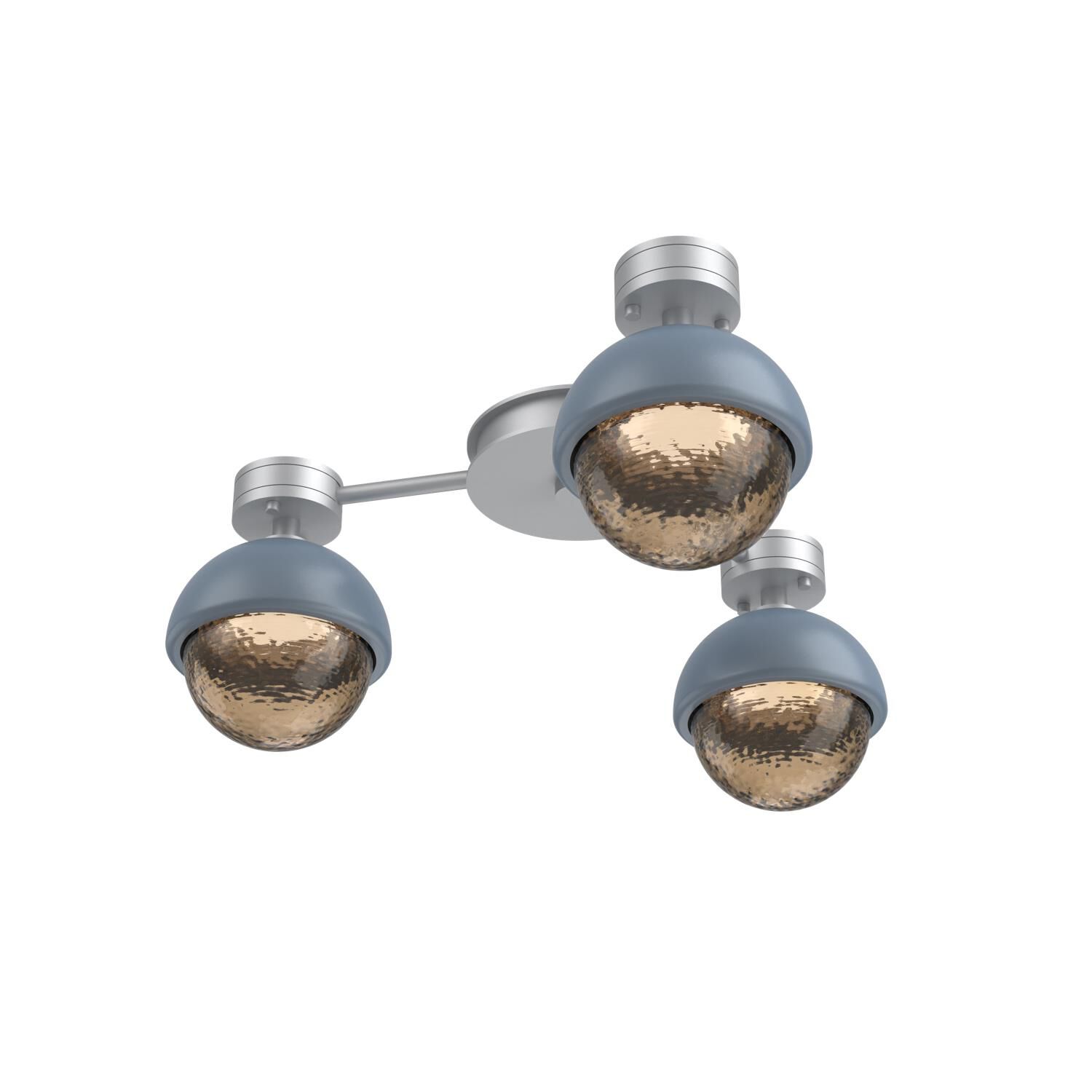 Shown in Classic Silver finish and Bronze glass and Poppy Blue accent