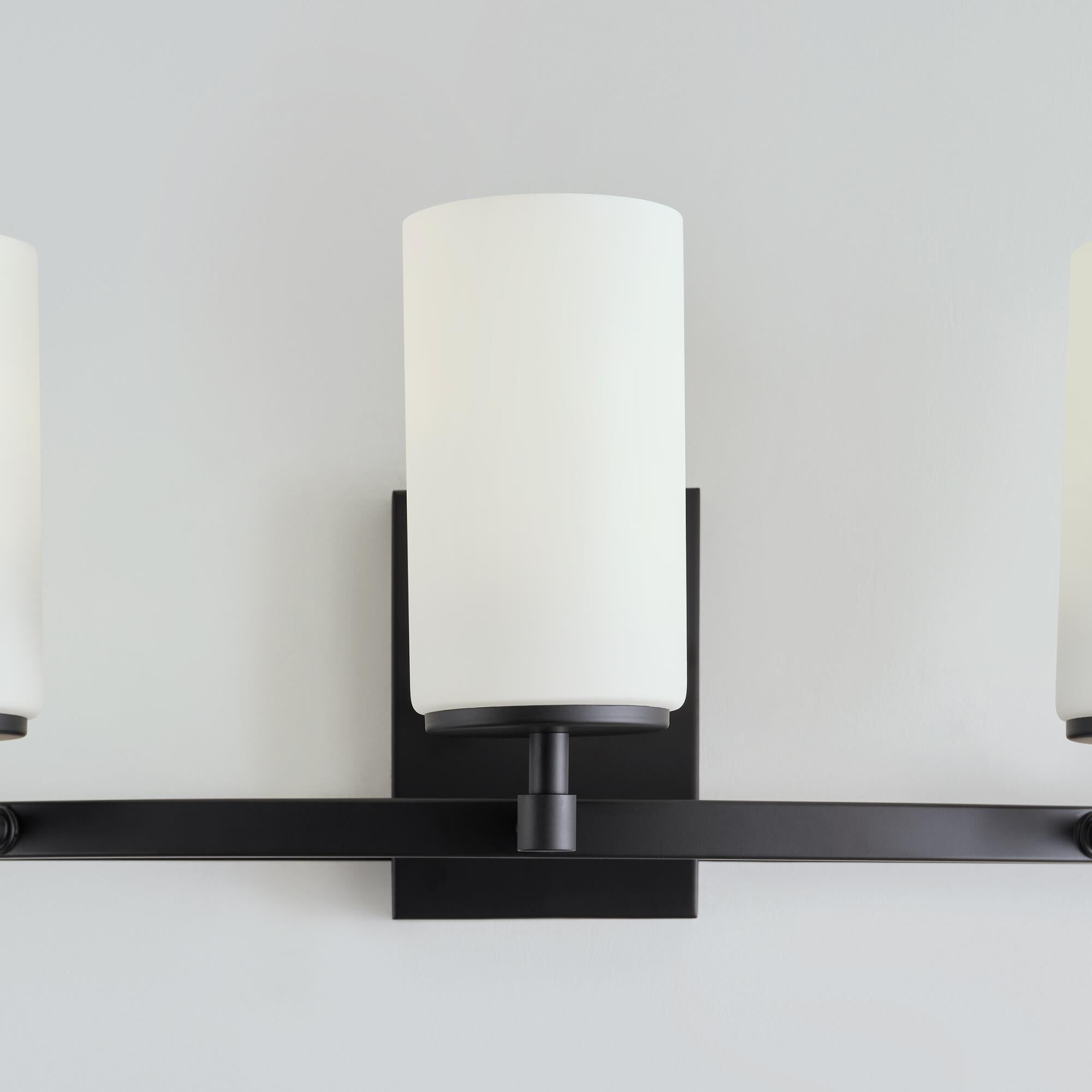 Shown in Midnight Black finish and Etched and White Inside glass