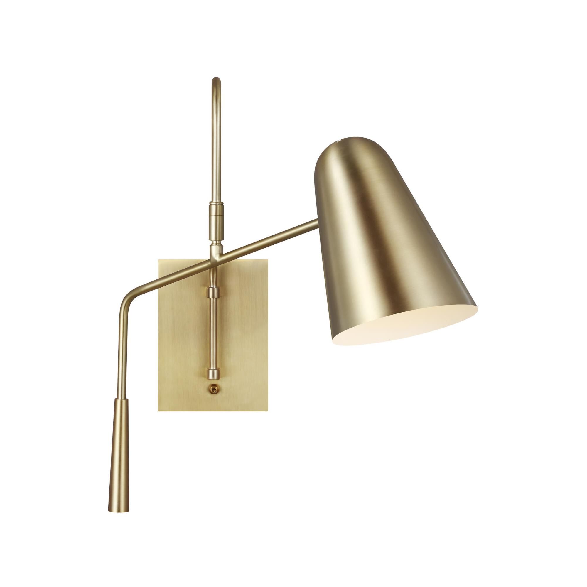 Shown in Burnished Brass - Burnished Brass finish and Burnished Brasssteel shade