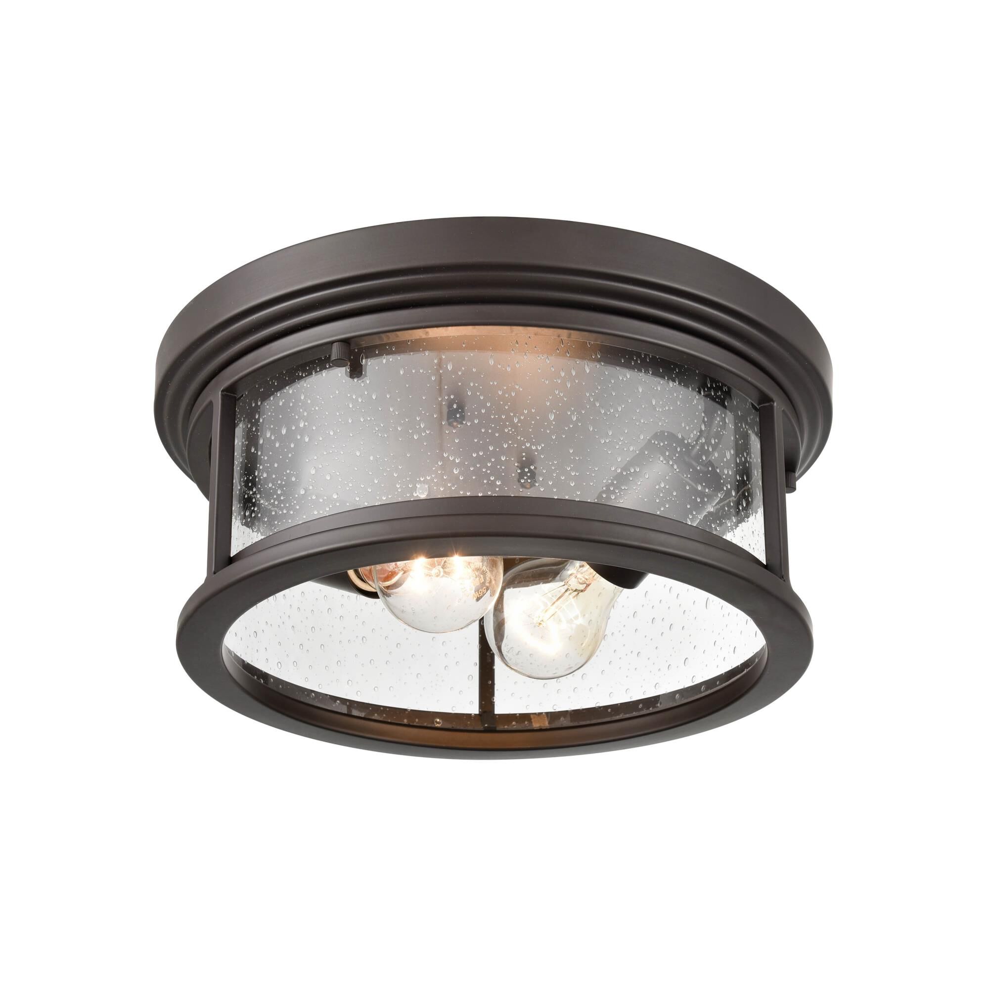 Bresley 12 Inch 2 Light Outdoor Flush Mount by Millennium Lighting