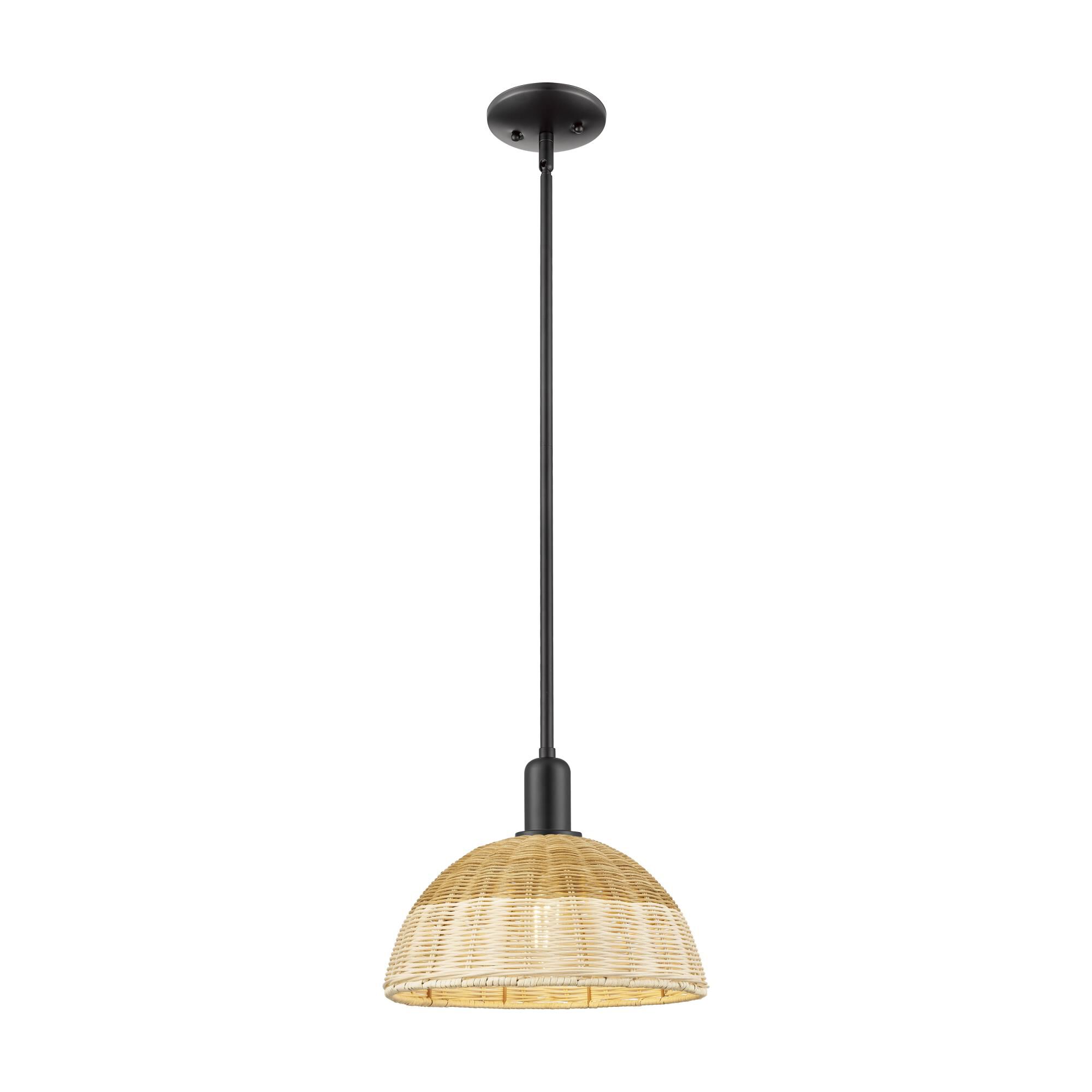 Bruno Marashlian Natural Ballston Dome 12 Inch Mini Pendant by Innovations Lighting