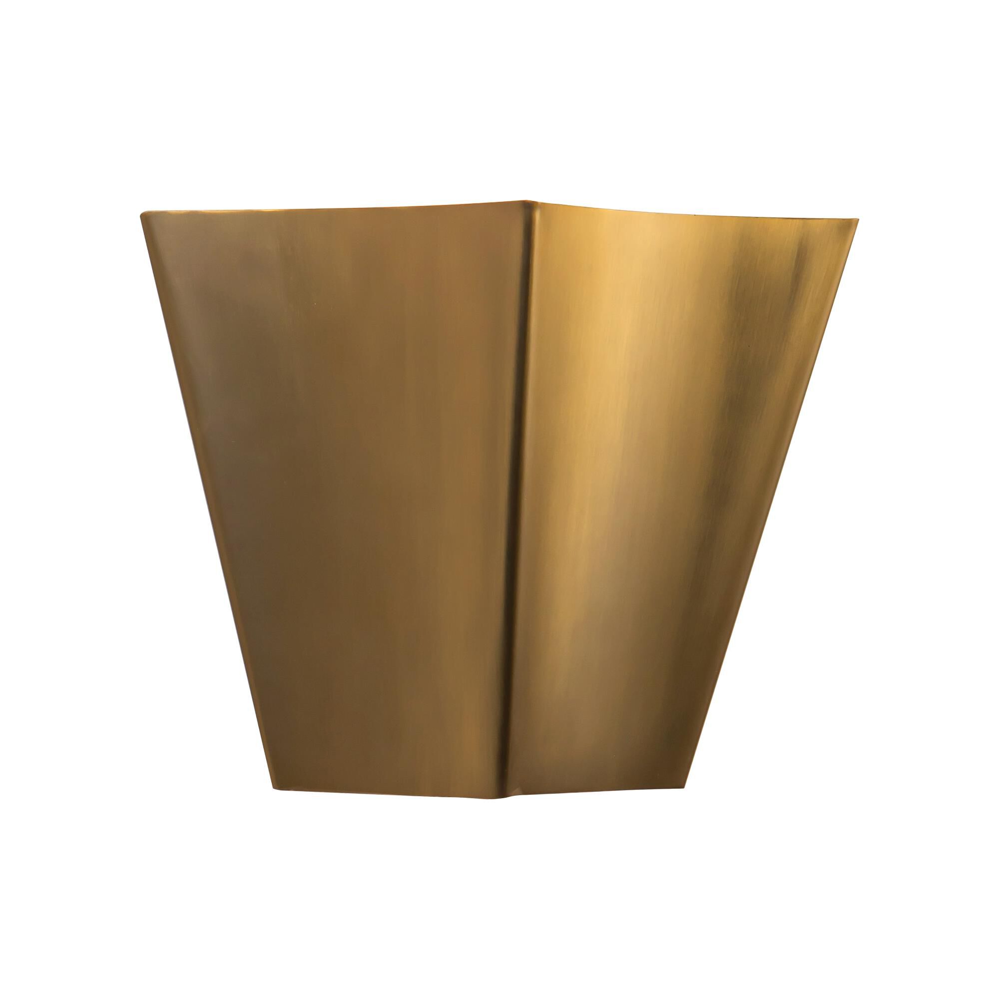 Shown in Brushed Gold finish and Steel shade