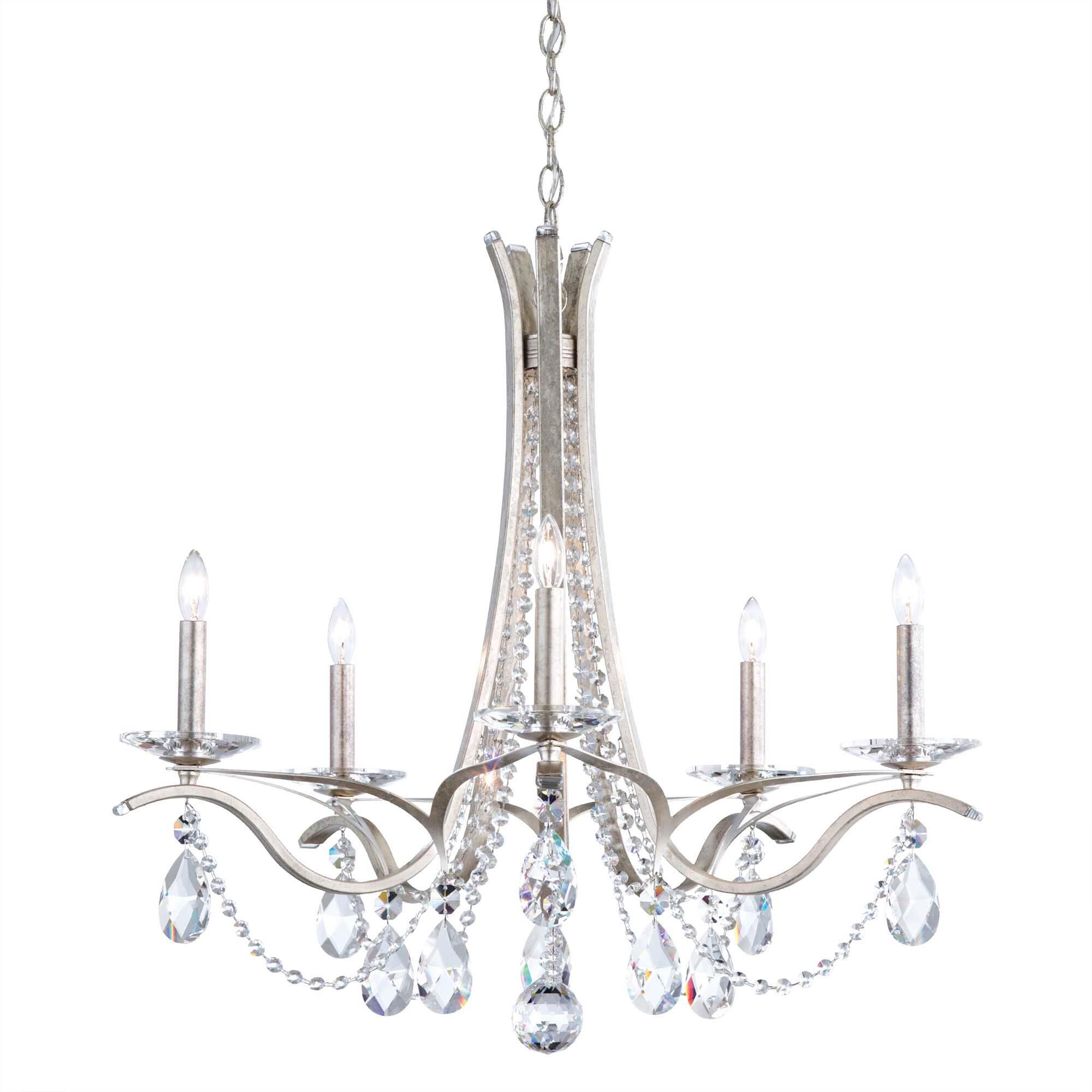 Shown in Antique Silver finish and Clear Radiance crystal