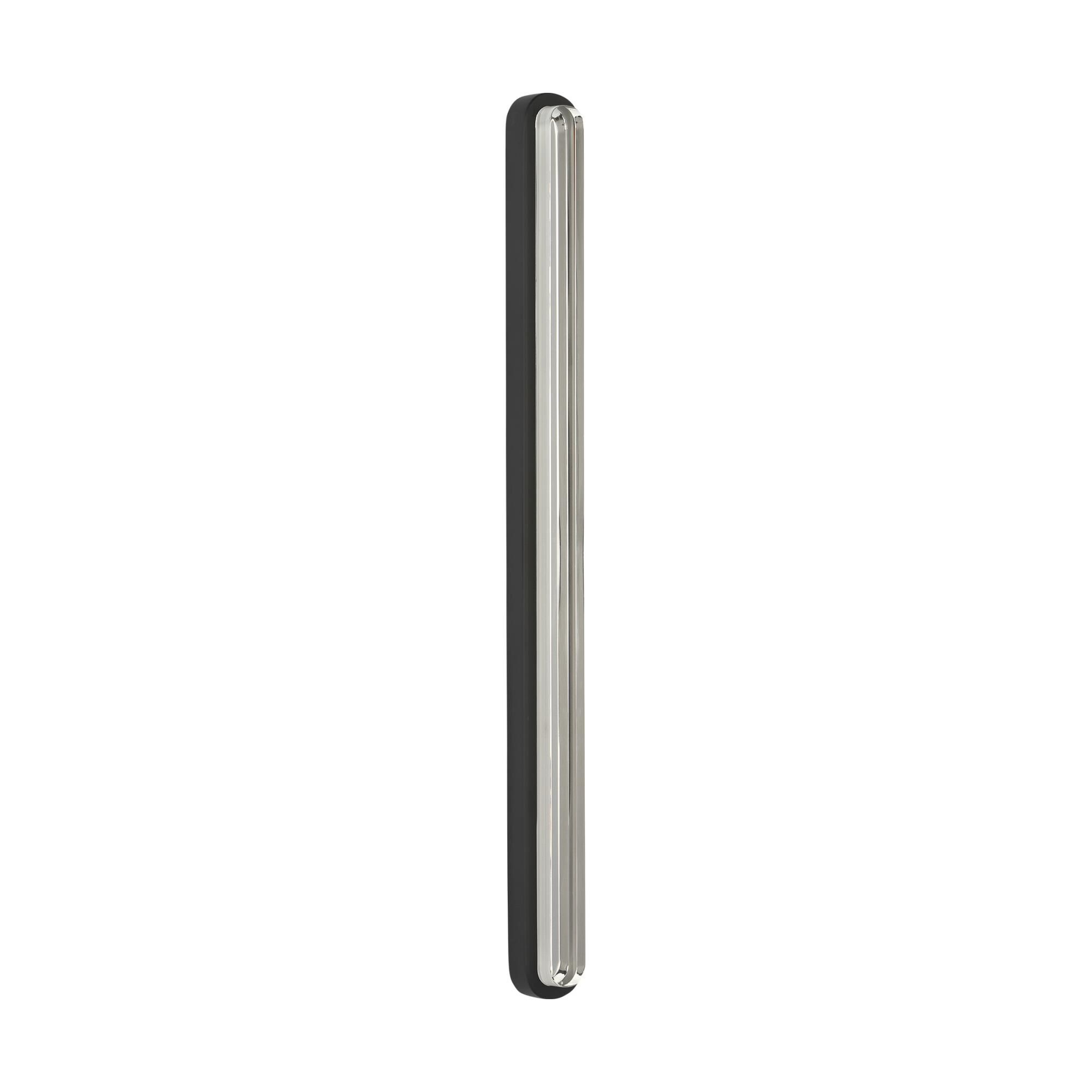 Shown in Nightshade Black finish and Clear Crystal glass