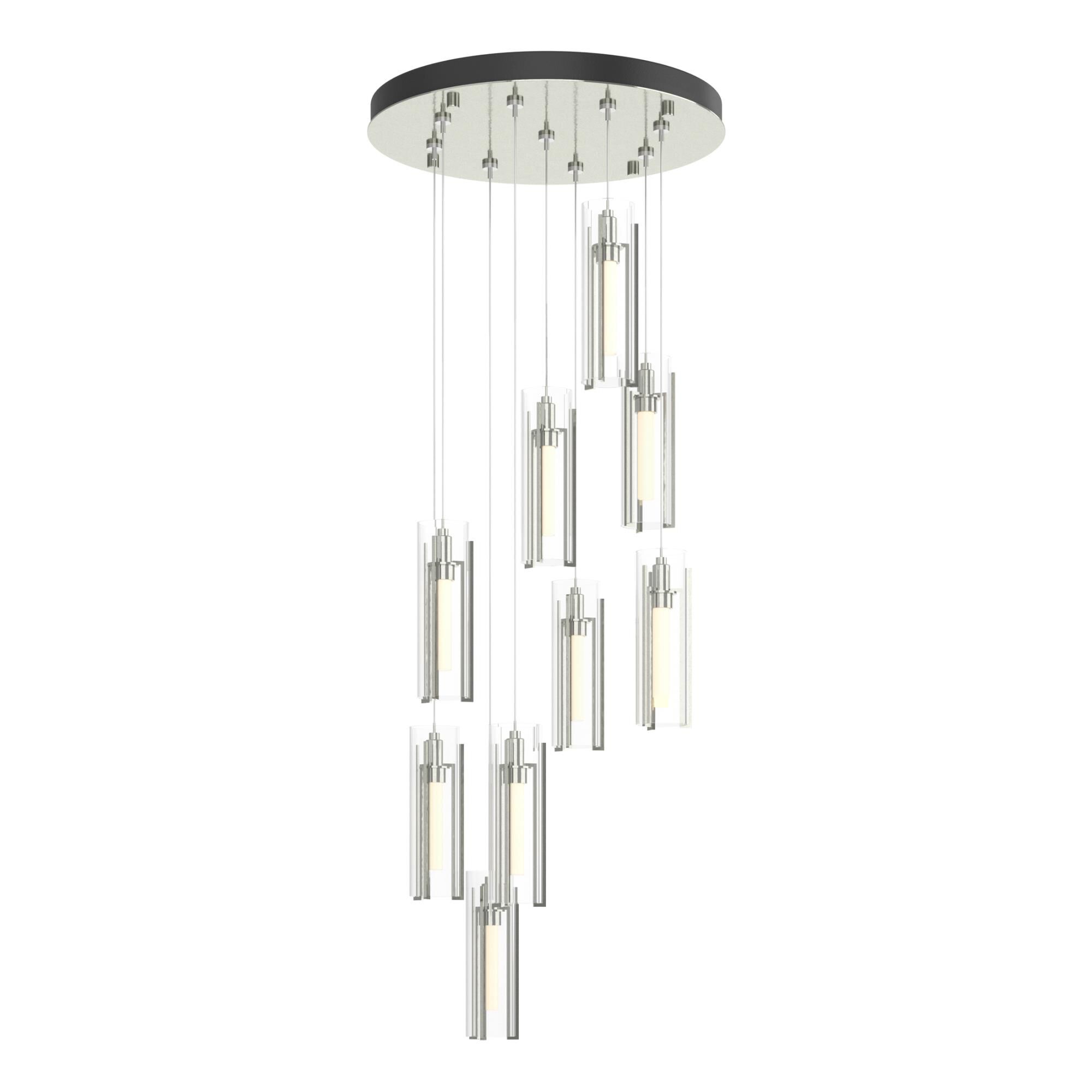 Exos Glass 21 Inch Multi Light Pendant by Hubbardton Forge