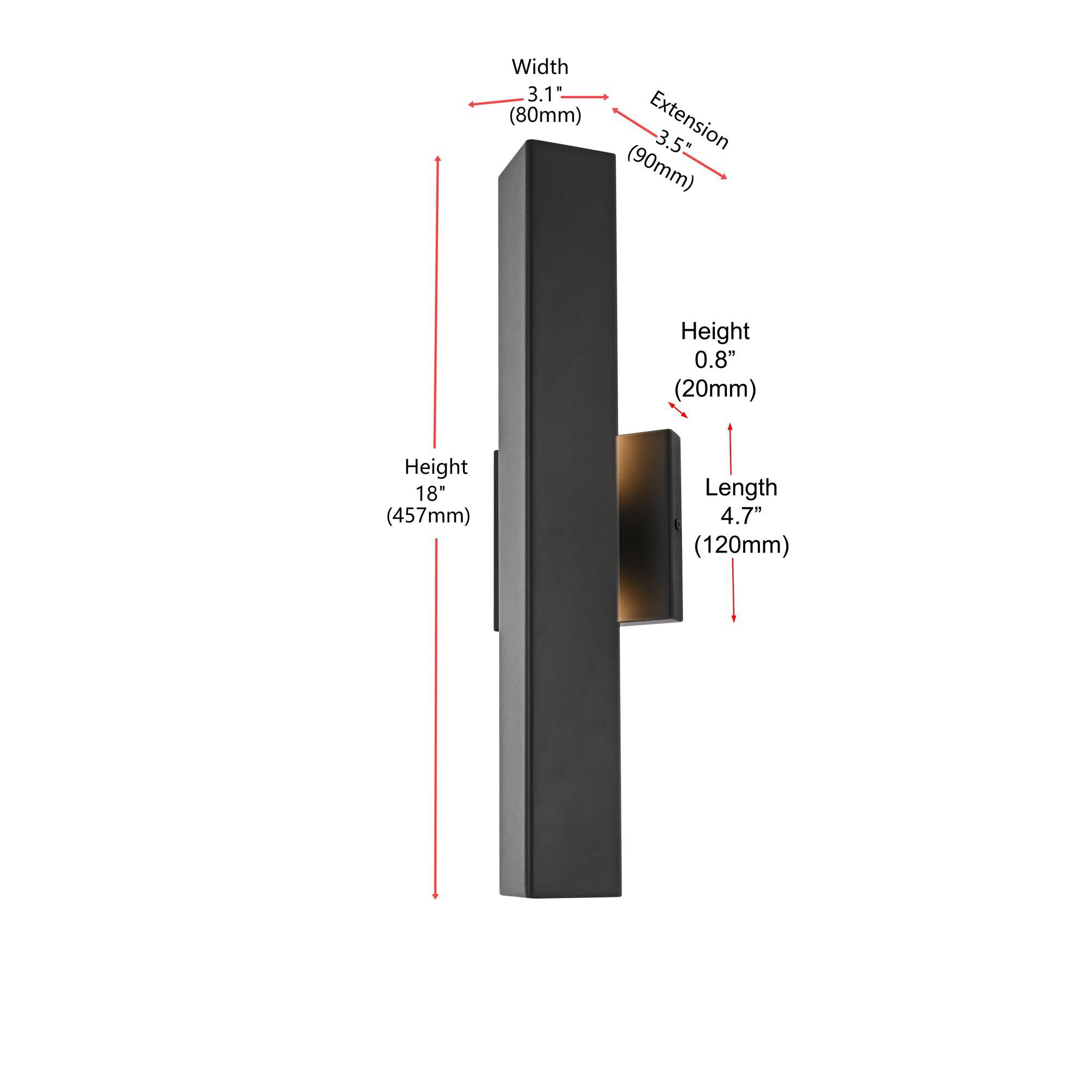 Troy 5 Inch Outdoor Wall Light by Elegant Lighting