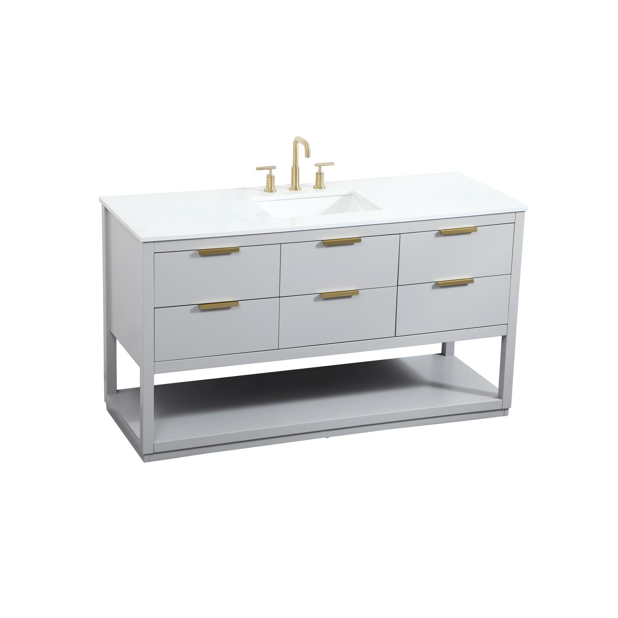 Shown in Grey finish