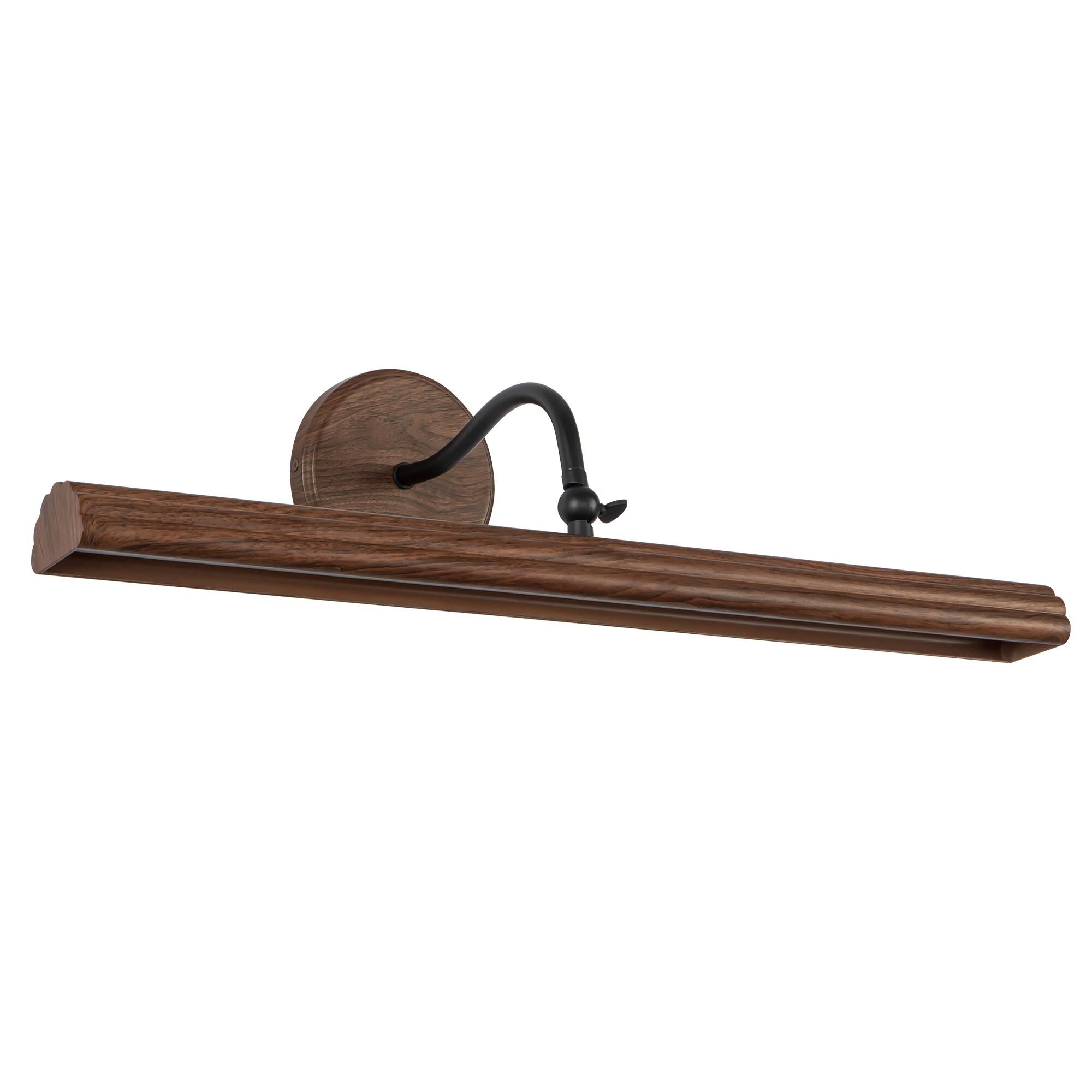 Shown in Walnut finish and Frosted Acrylic Diffuser glass and Aluminum shade