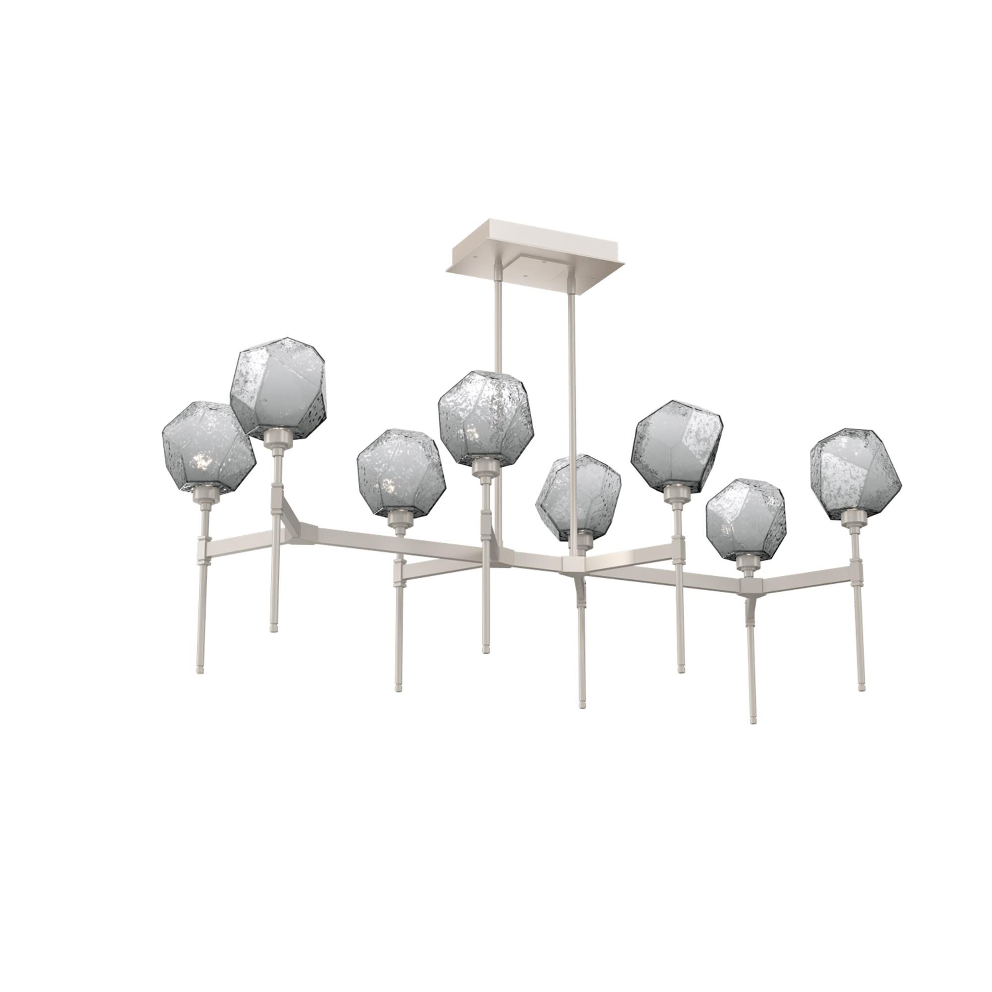 Shown in Metallic Beige Silver finish and Smoke glass