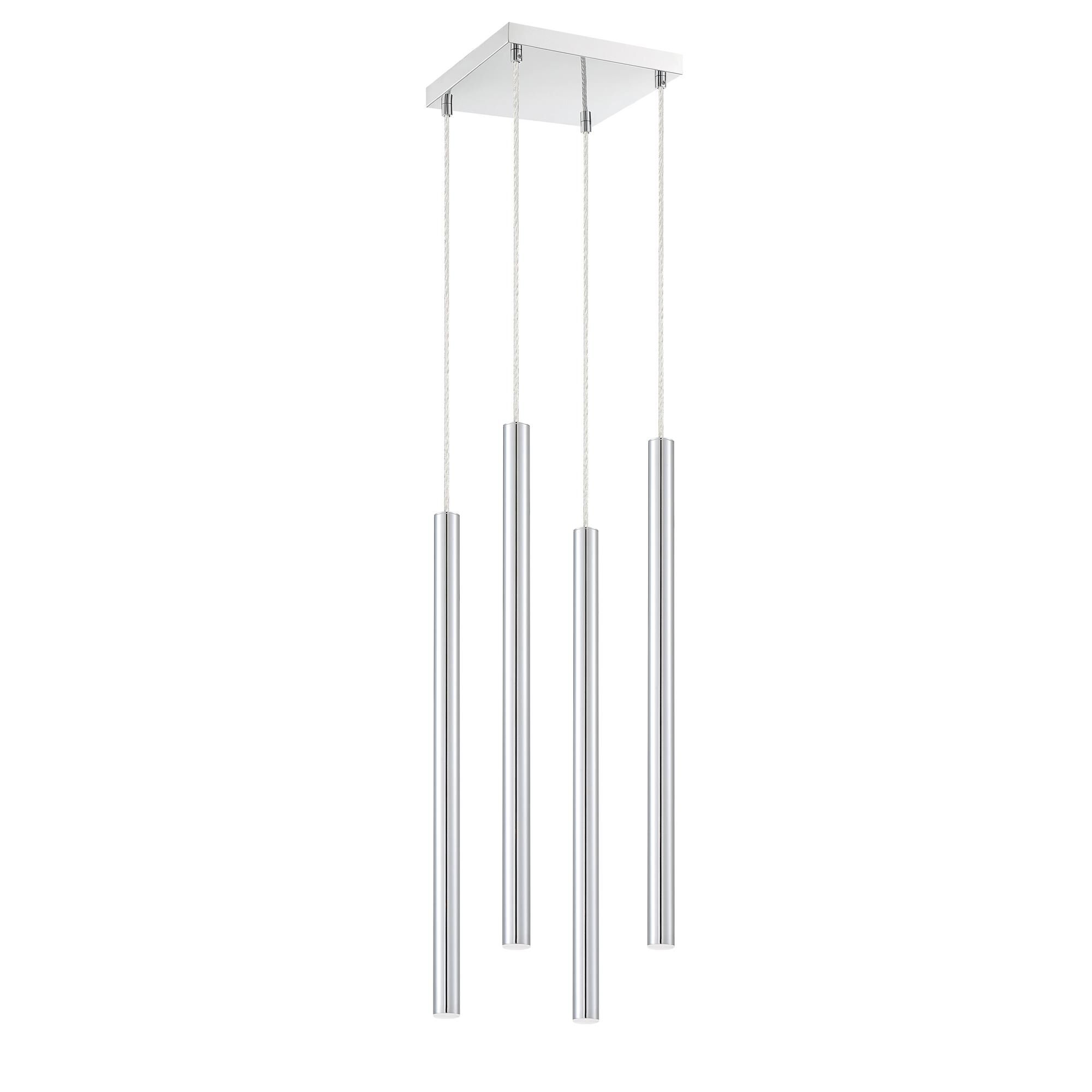 Shown in Chrome finish and Steel glass and Steel shade