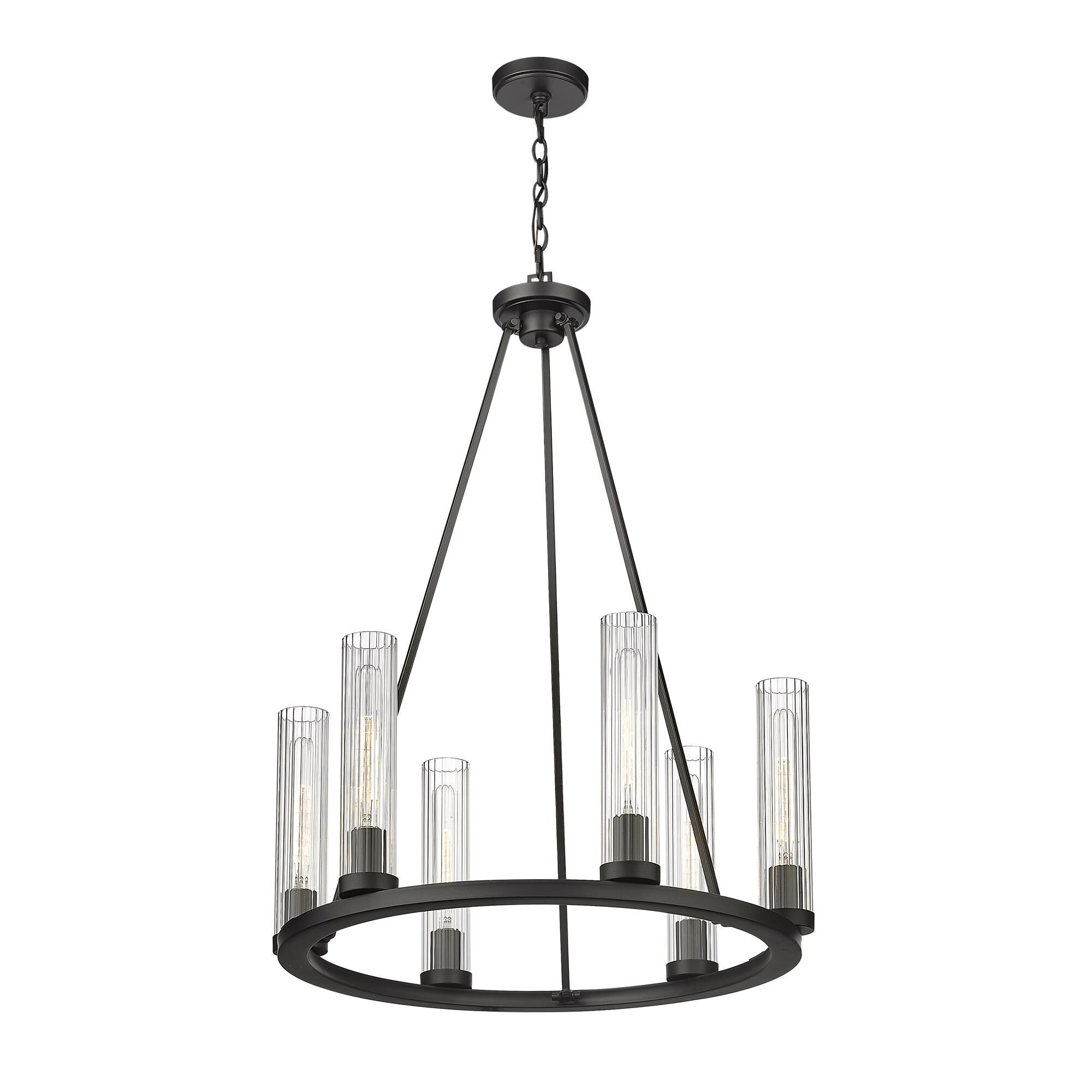 Shown in Bronze finish and Glass shade