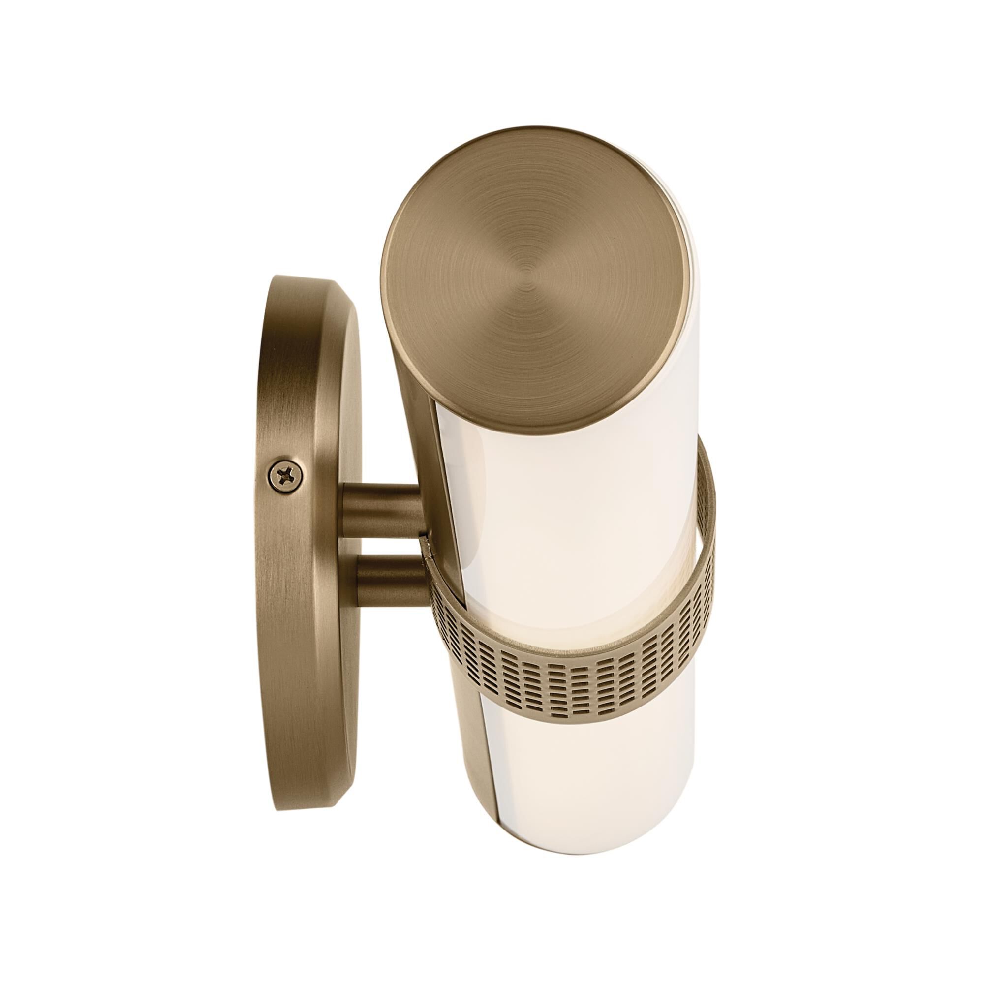 Shown in Champagne Bronze finish and Clear with Painted White Inside glass