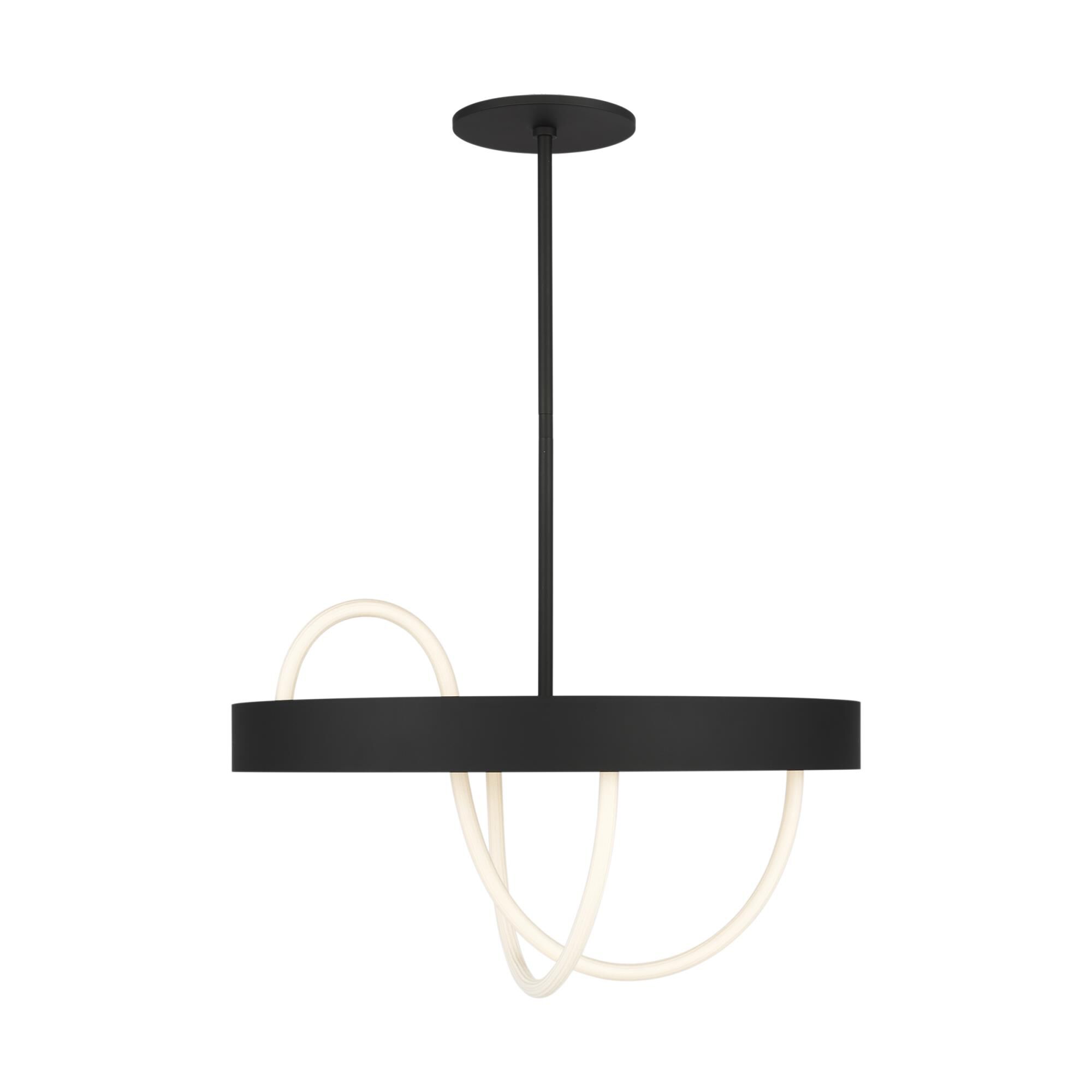 Shown in Nightshade Black finish and Rope shade