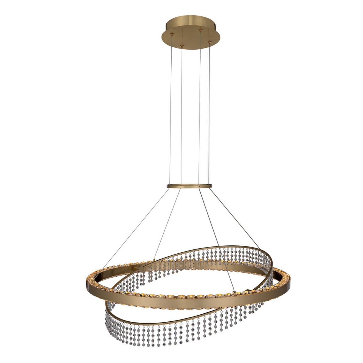 Saturno 28 Inch LED Large Pendant by Allegri