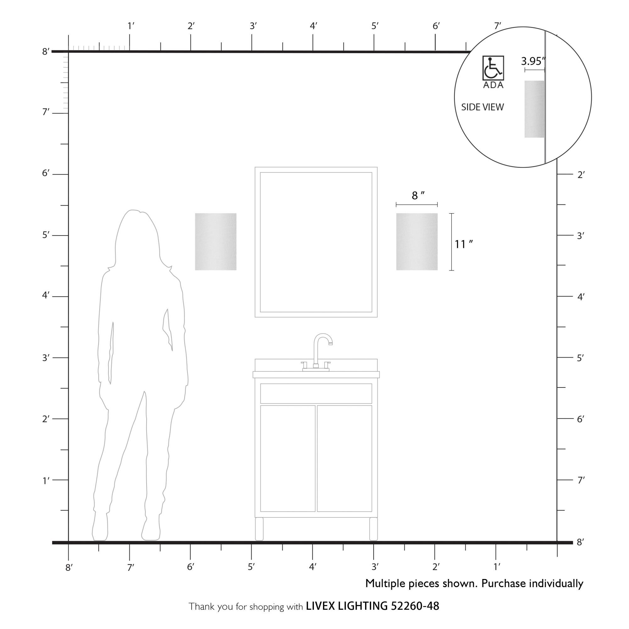 Bellingham 11 Inch Wall Sconce by Livex Lighting
