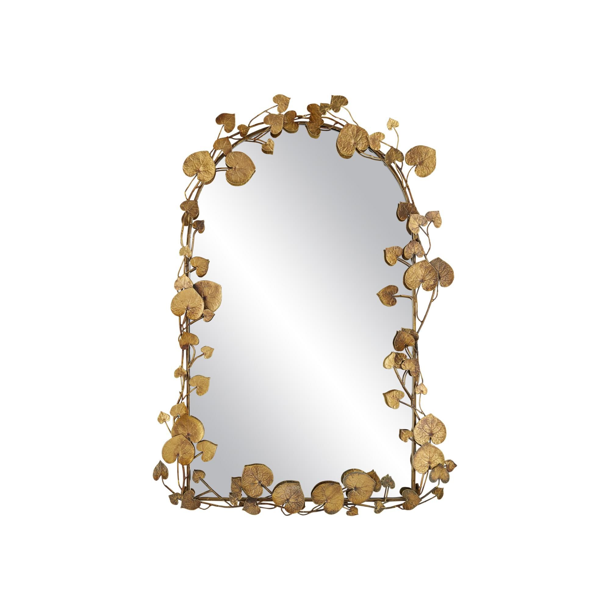 Vinna Brass Rectangular Mirror Decorative Mirrors by Currey and Company