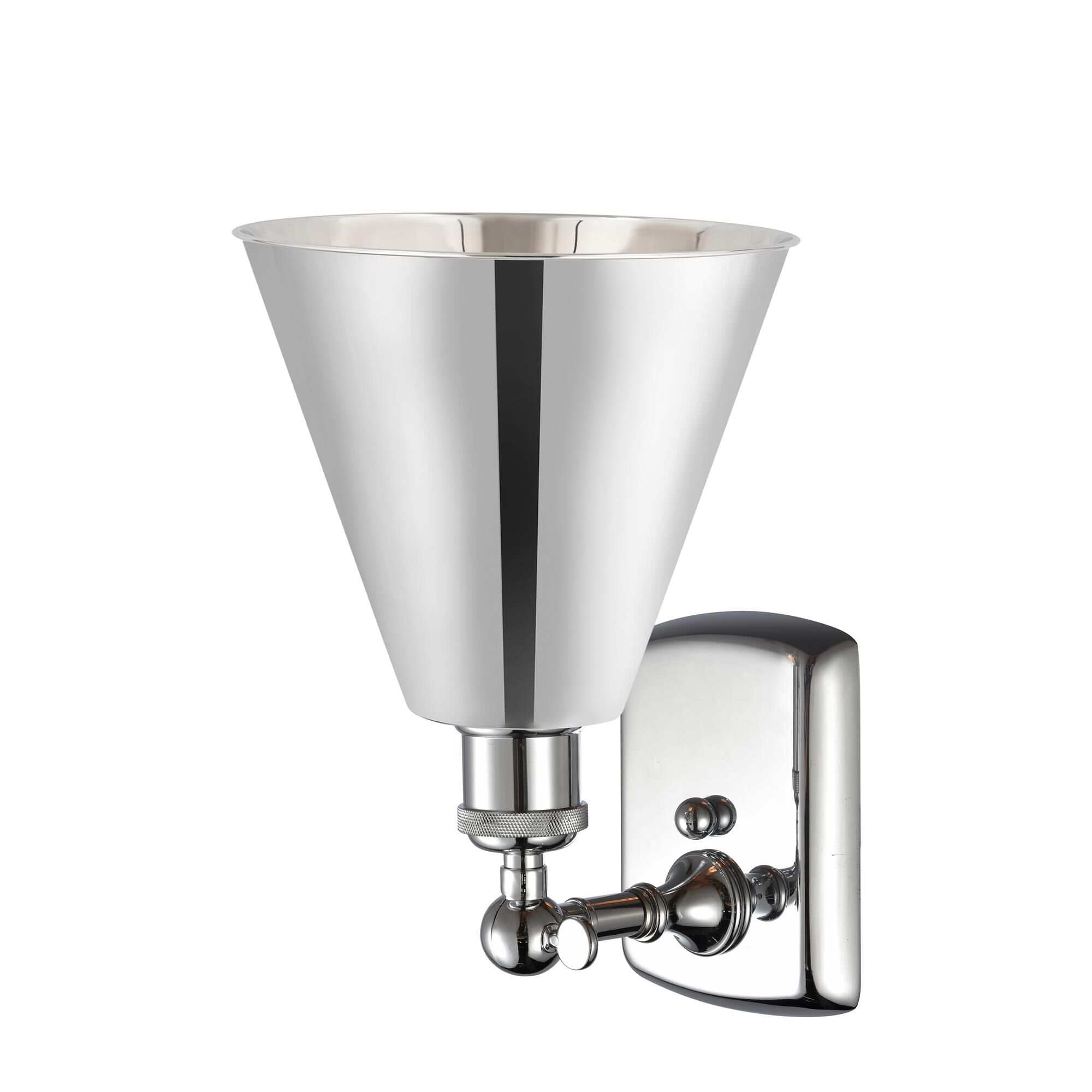 Shown in Polished Chrome finish and Polished Chrome Ballston Cone shade