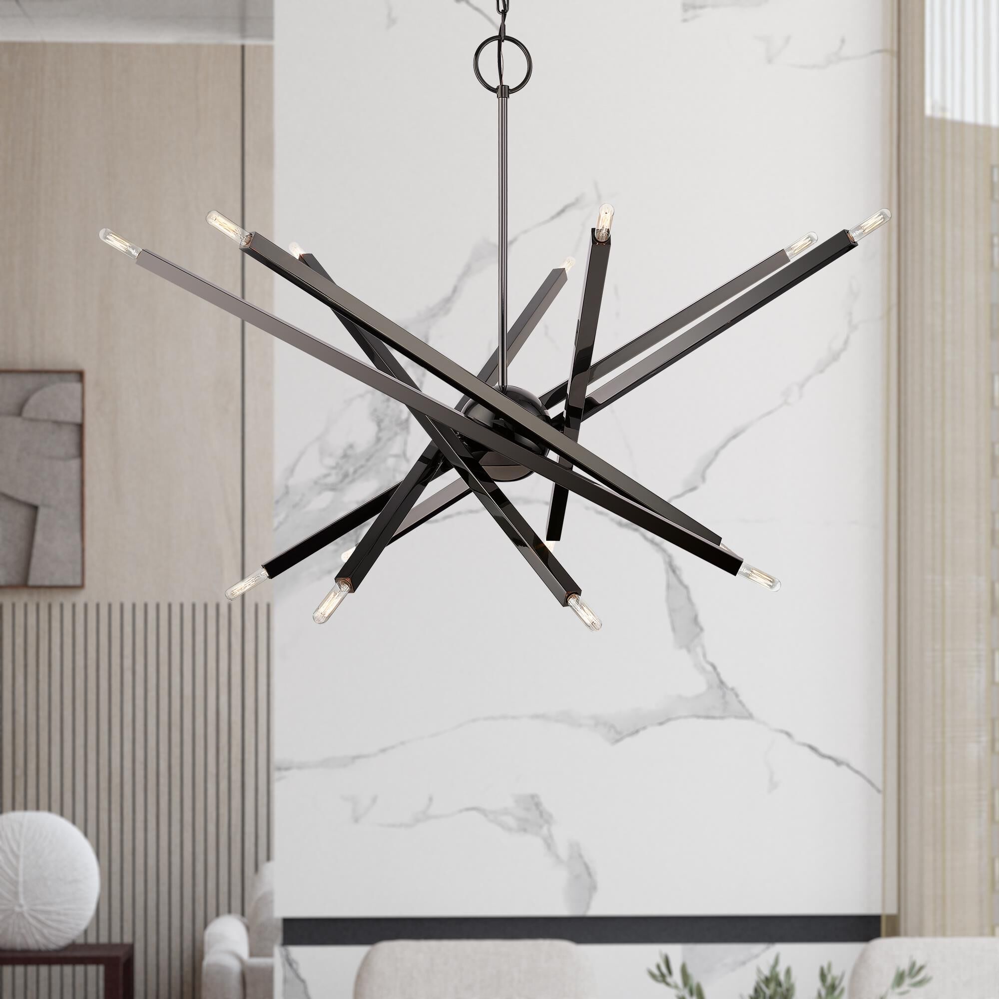 Monaco 40 Inch 14 Light Chandelier by Livex Lighting