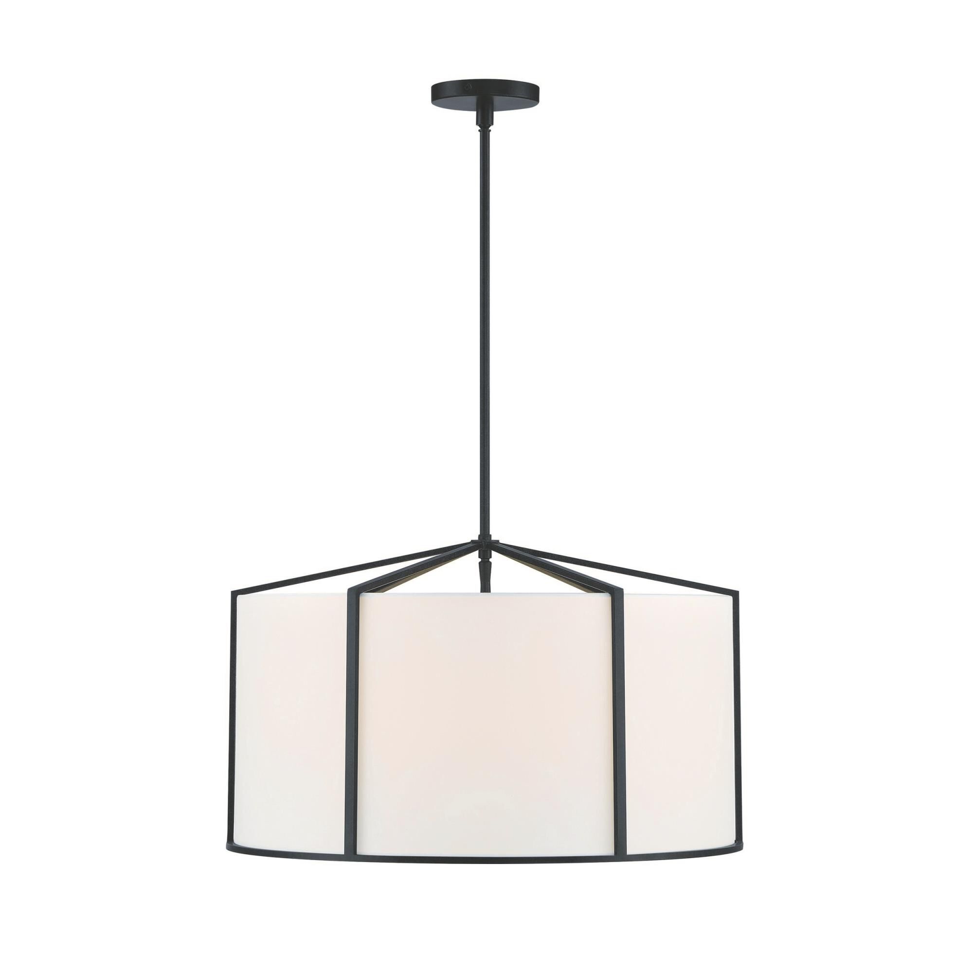 Carlyn 24 Inch 6 Light Chandelier by Crystorama