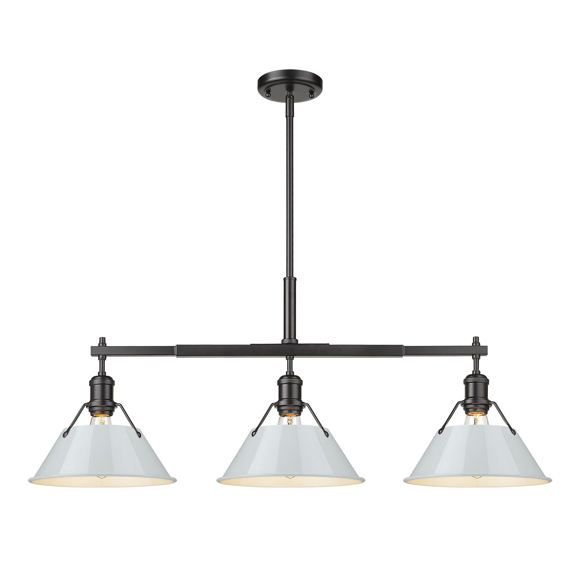 Shown in Matte Black finish and Without Glass glass and Dusky Blue shade