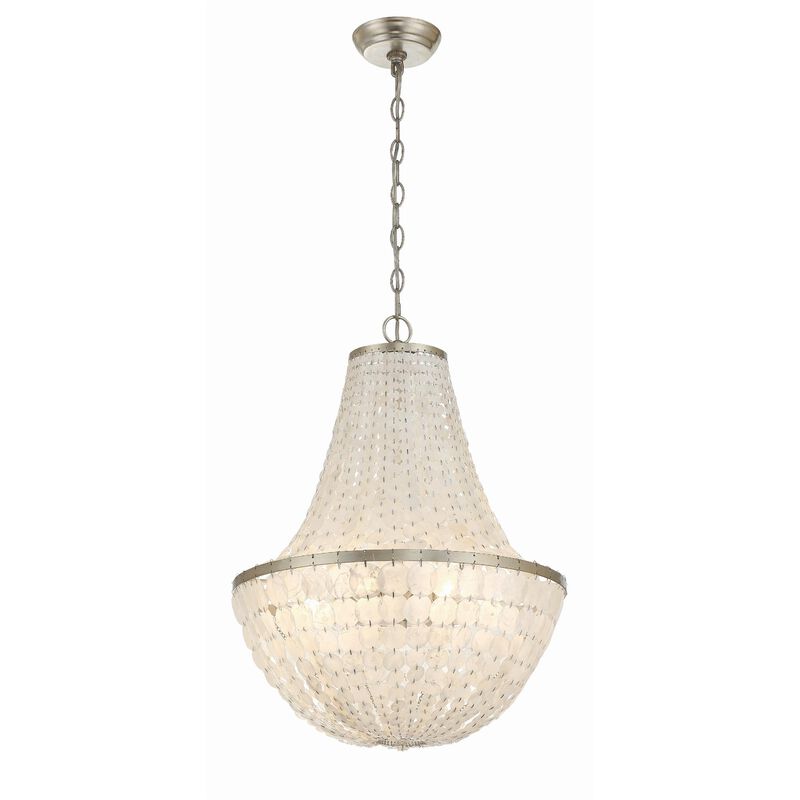 Brielle 18 Inch 6 Light Chandelier by Crystorama
