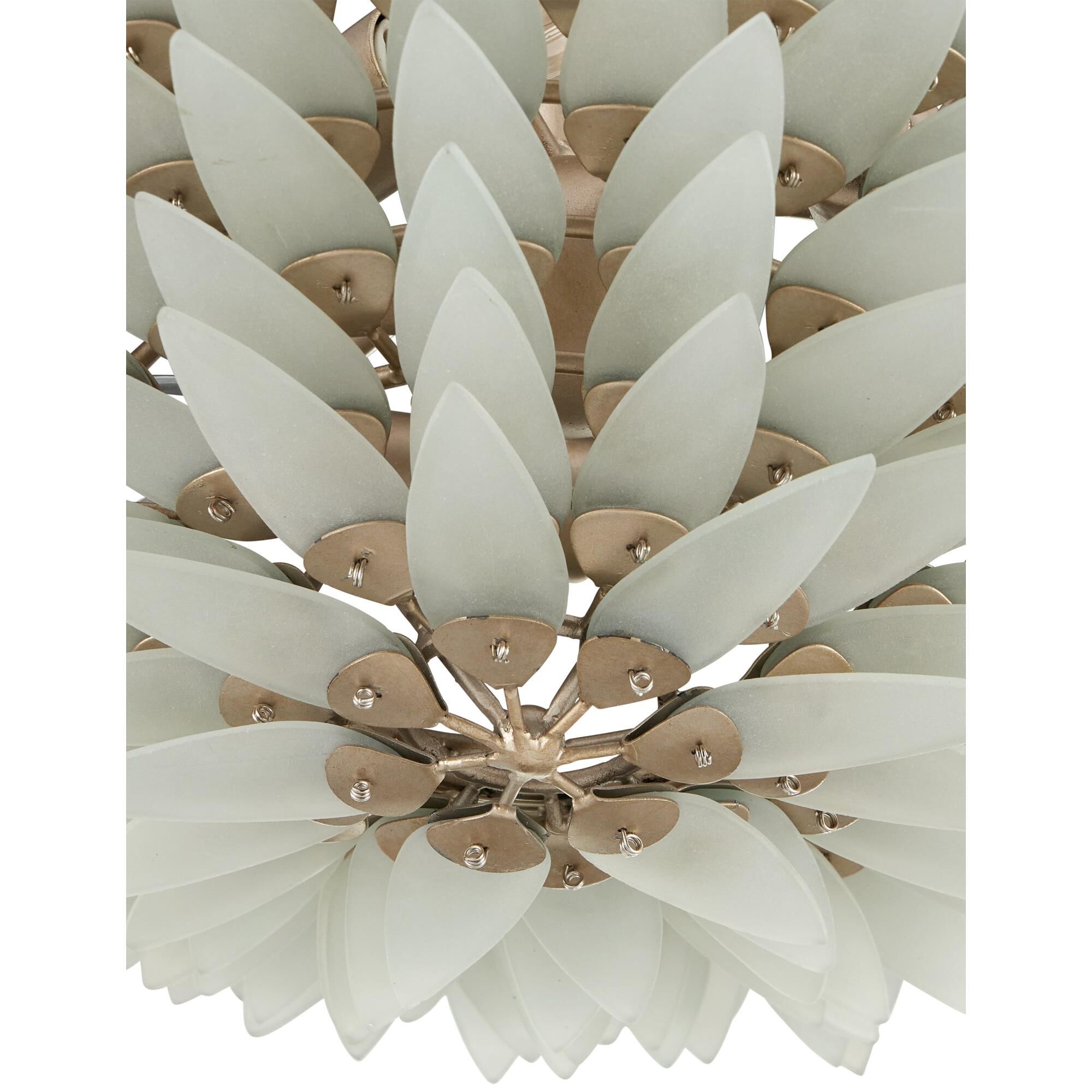 Dahlia 22 Inch Semi Flush Mount by Currey and Company