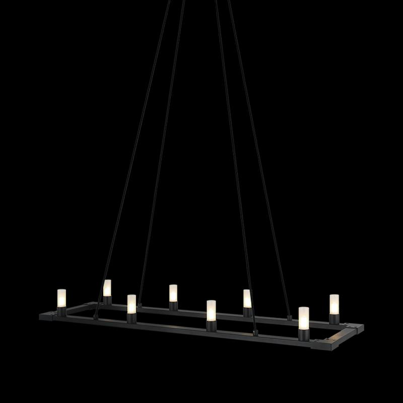 Cascadian 38 Inch 8 Light Linear Suspension Light by Matteo Lighting