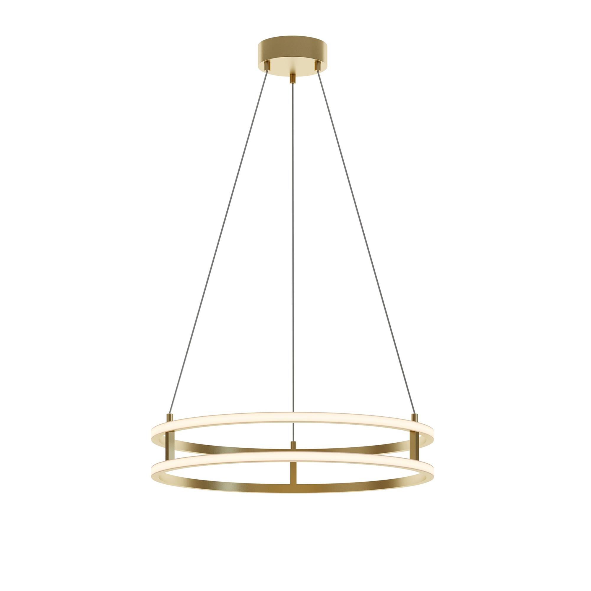 Shown in Gold finish and White Acrylic shade