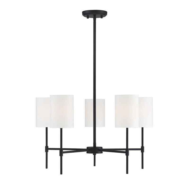 25 Inch 5 Light LED Chandelier by Meridian Lighting