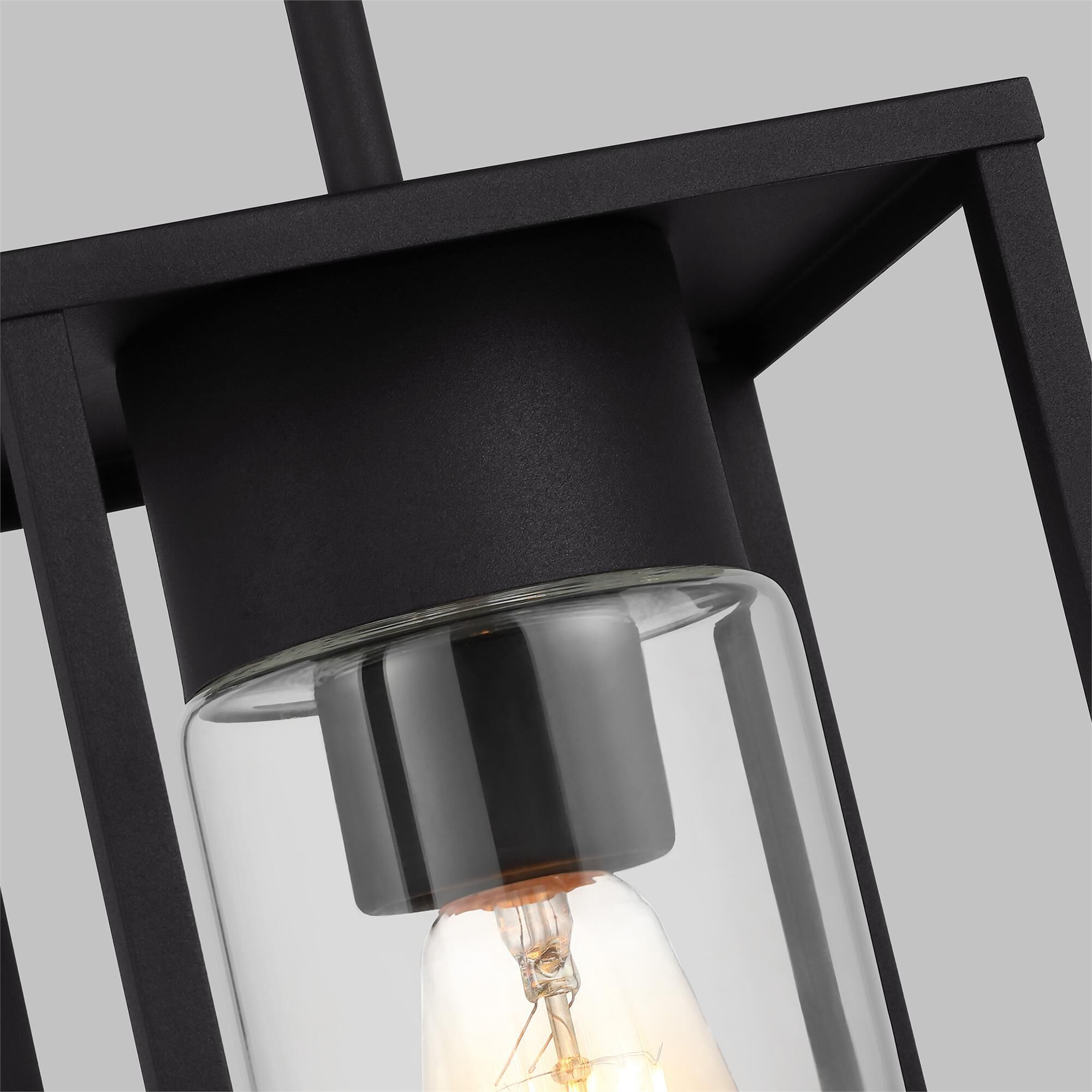 Shown in Black finish and Clear glass and Clear Glass shade