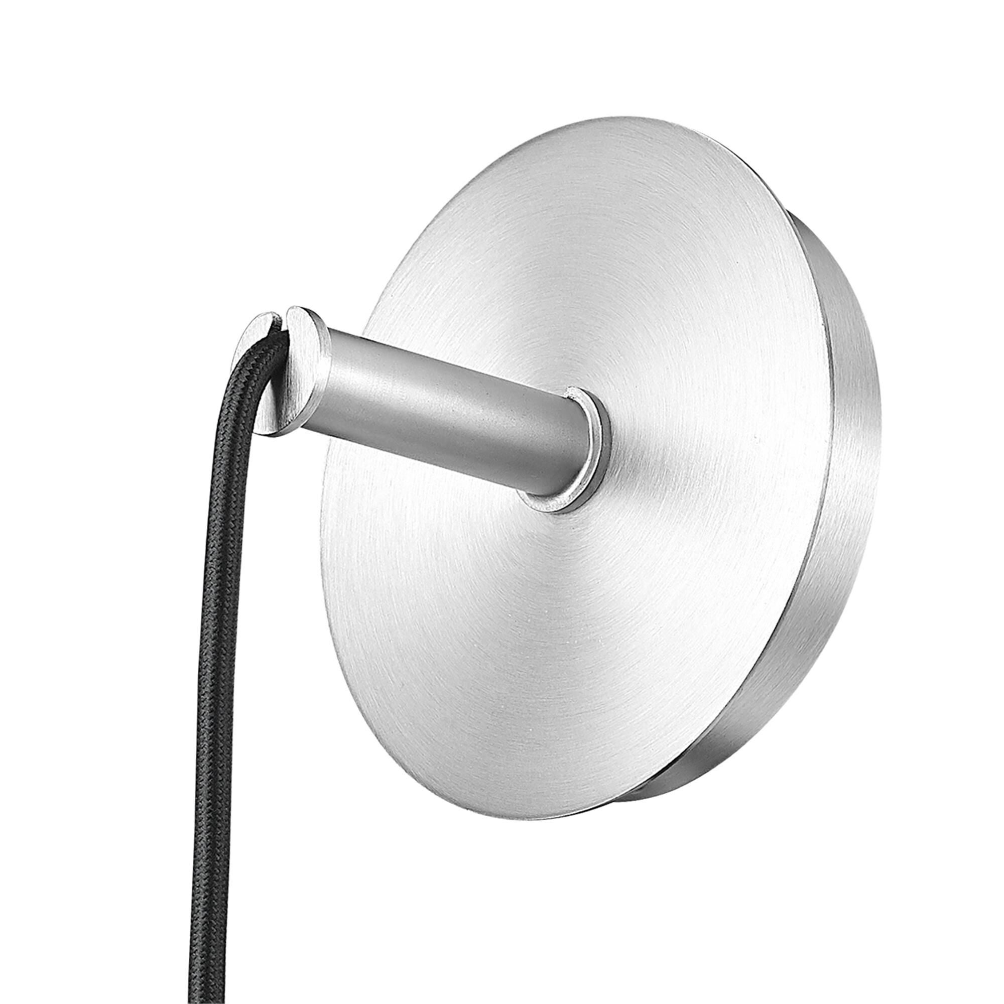 Shown in Brushed Nickel finish and White Swirl glass and White Swirl shade