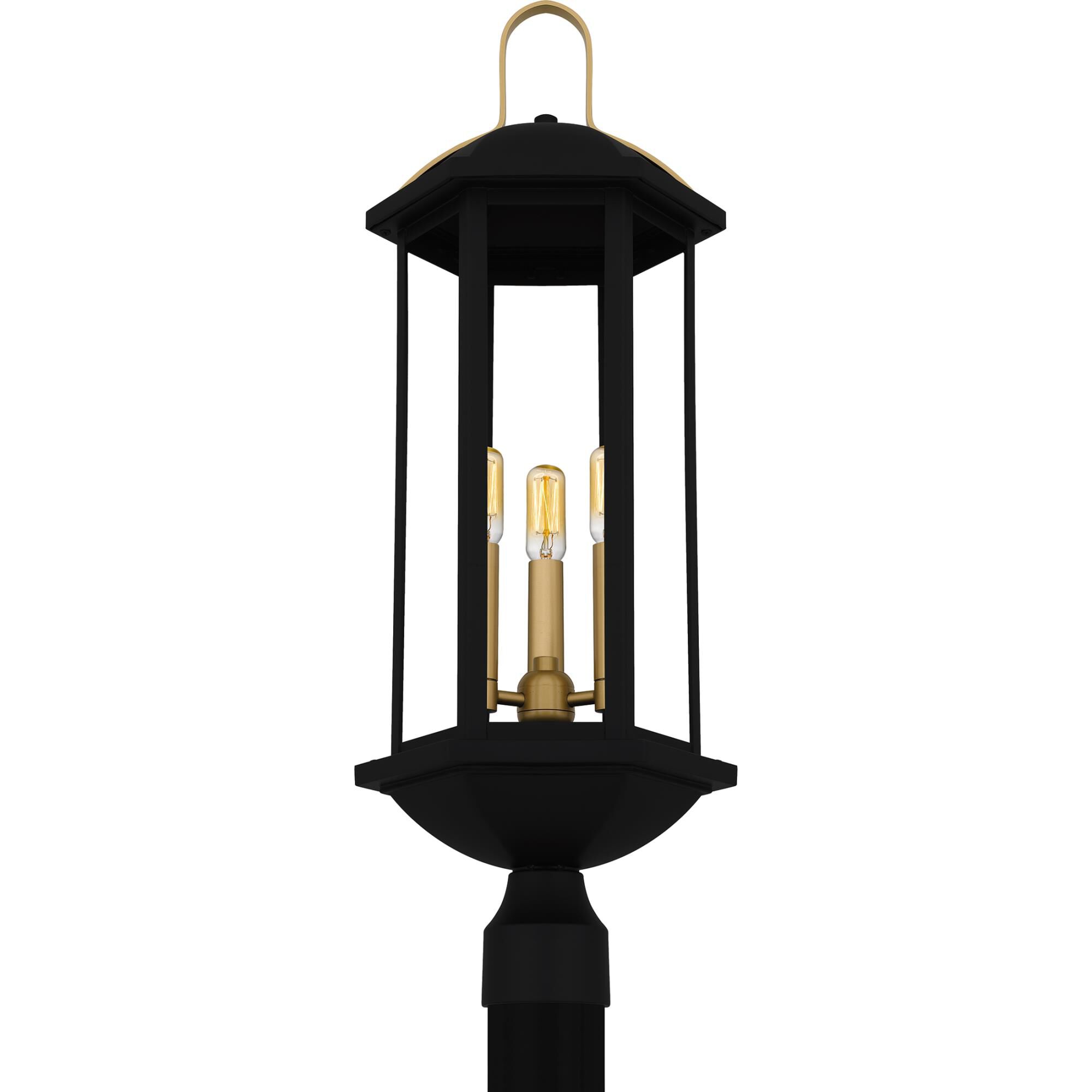 Shown in Matte Black finish and Clear Glass shade