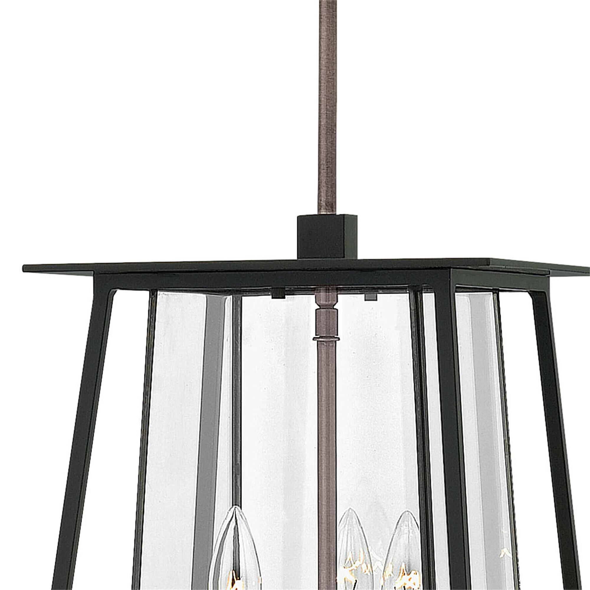 Shown in Black finish and Bound Clear glass