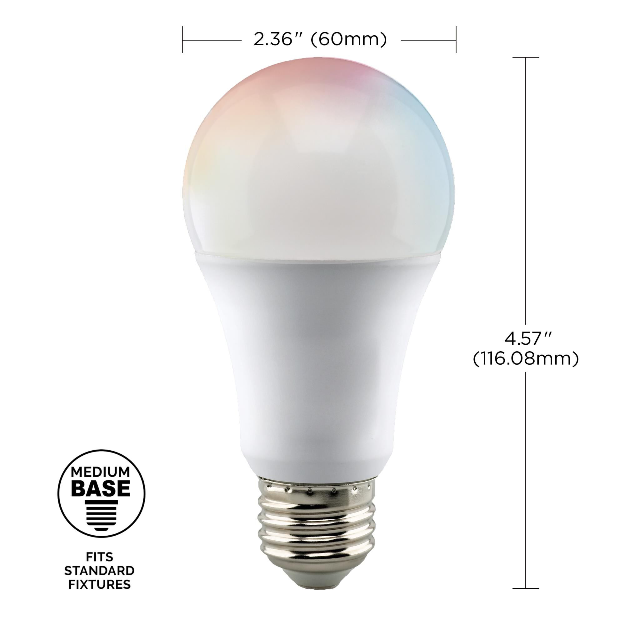 Dimmable 10 Watt 2700-5000K A19 LED Light Bulb by Satco