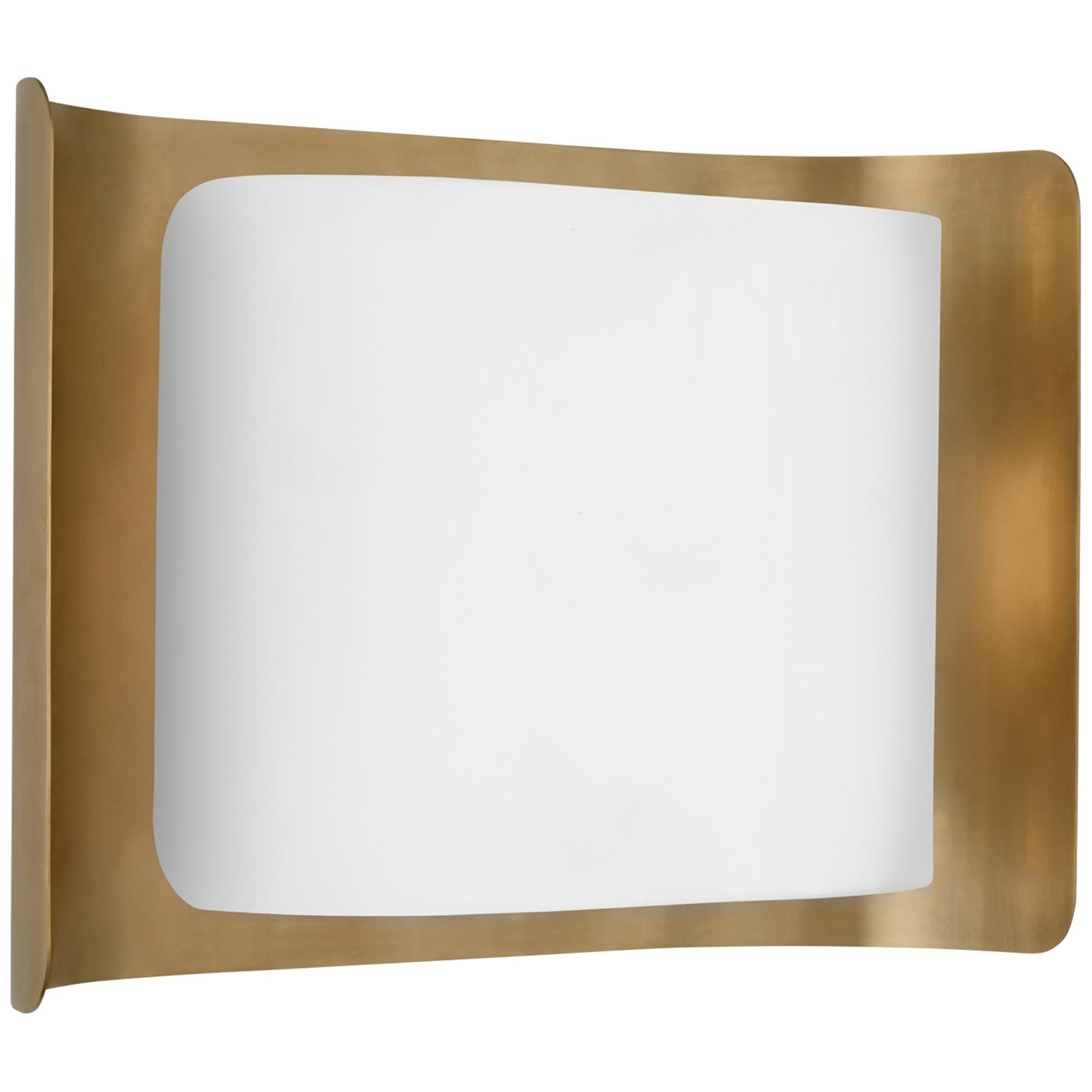 Shown in Hand-Rubbed Antique Brass and White finish