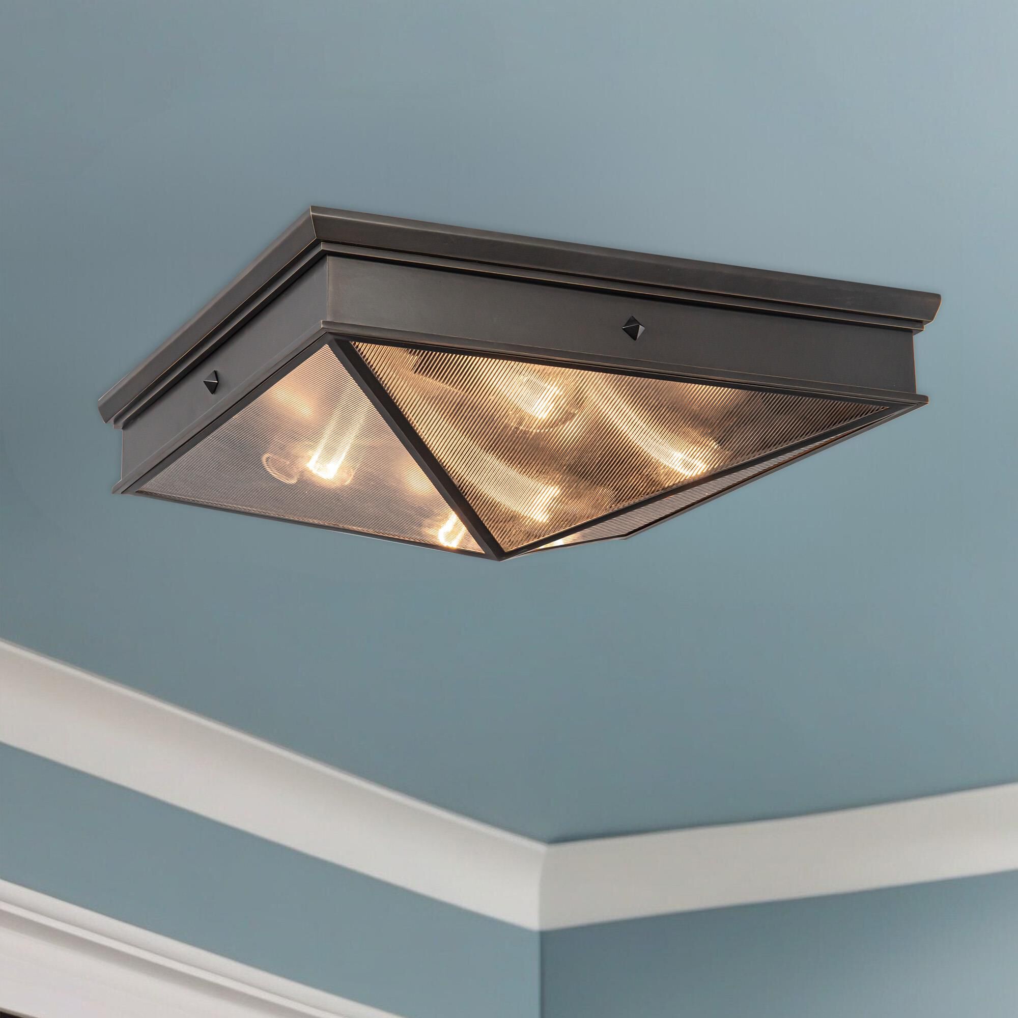 Elisa Carlucci Cairo 18 Inch 4 Light Flush Mount,