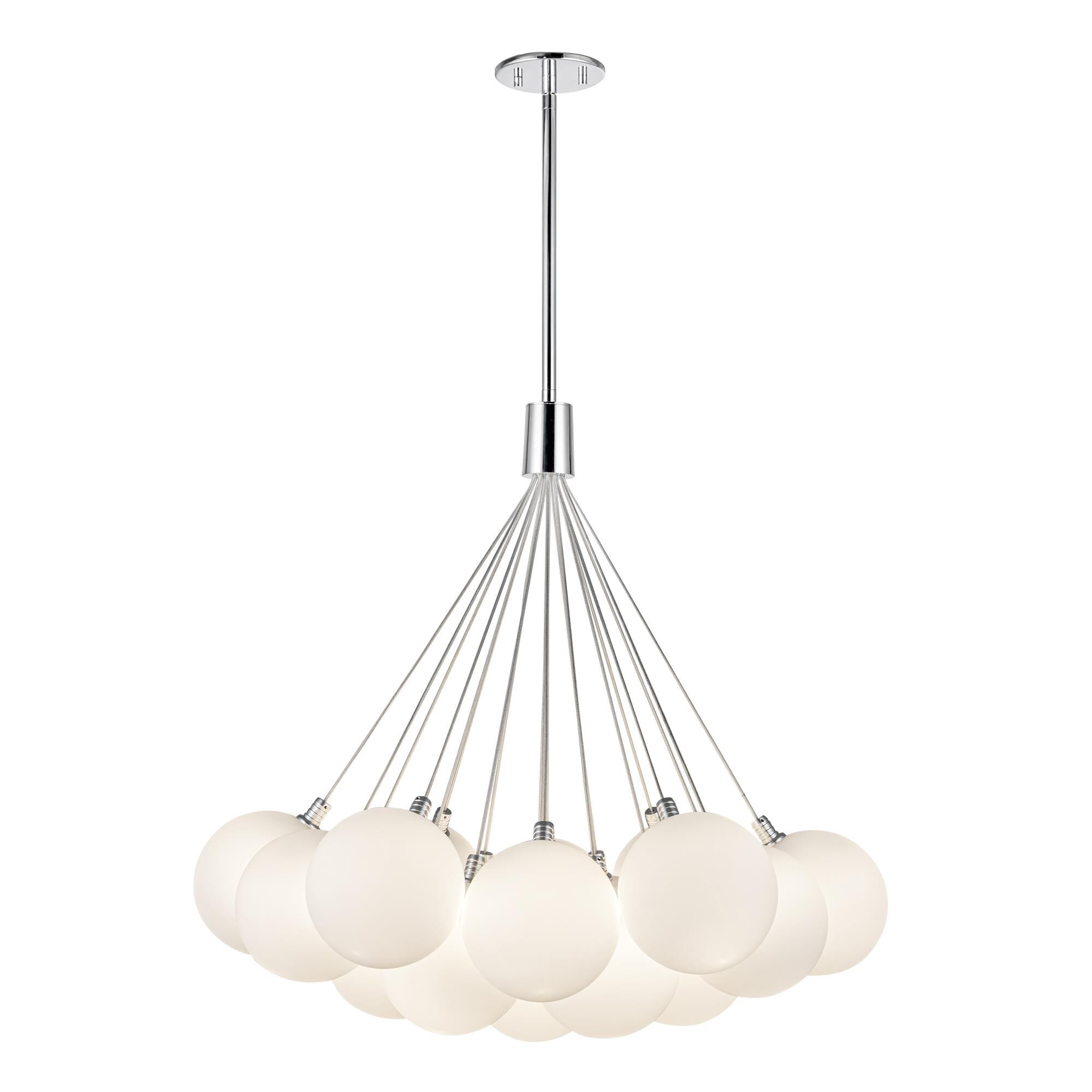 Shown in Opal Glass finish and Opal glass and Opal Glass shade